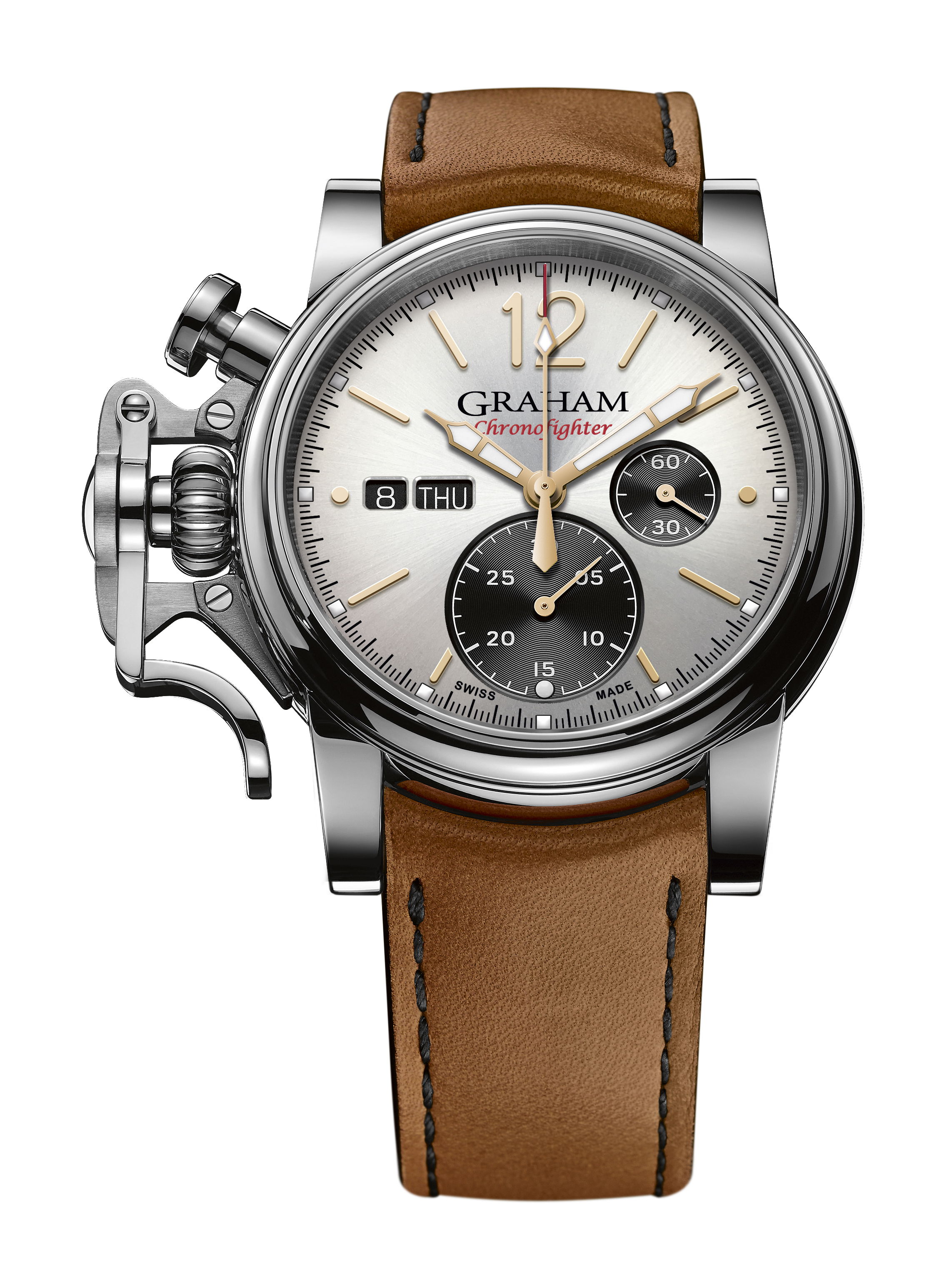 Graham Chronofighter Vintage luxury timepiece - detailed view