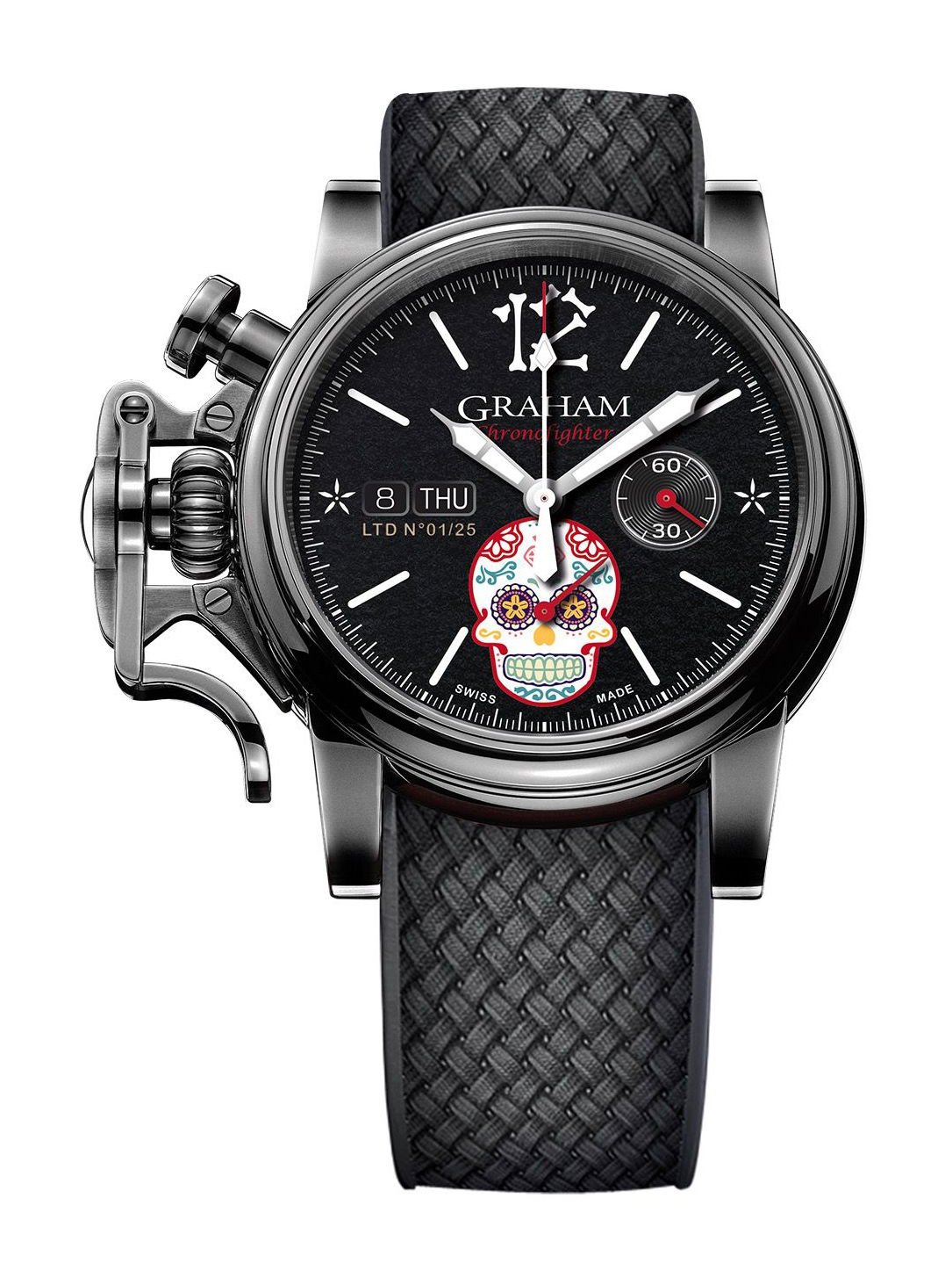 Graham Chronofighter Vintage luxury timepiece - detailed view