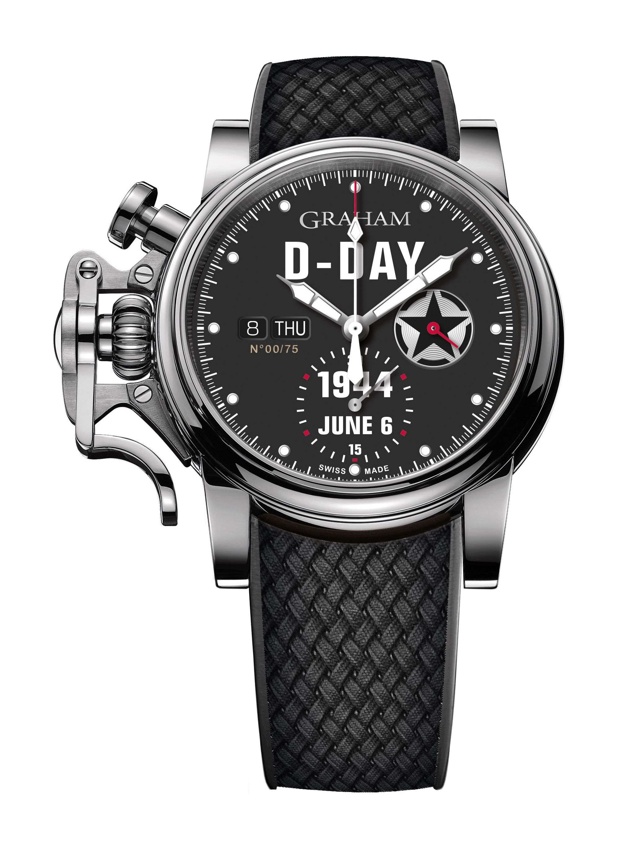 Graham Chronofighter Vintage D-Day luxury timepiece - detailed view
