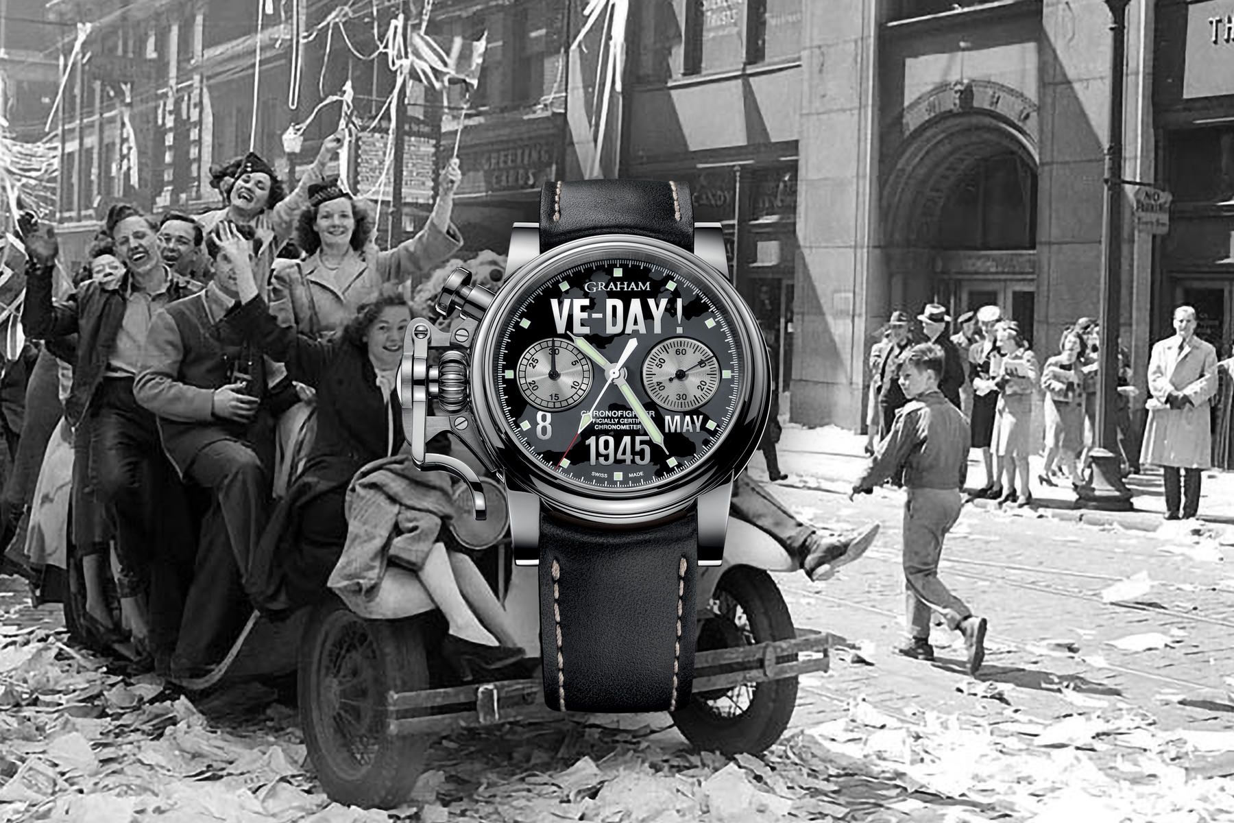 Graham Chronofighter Vintage Ltd – Ve-Day - View 3