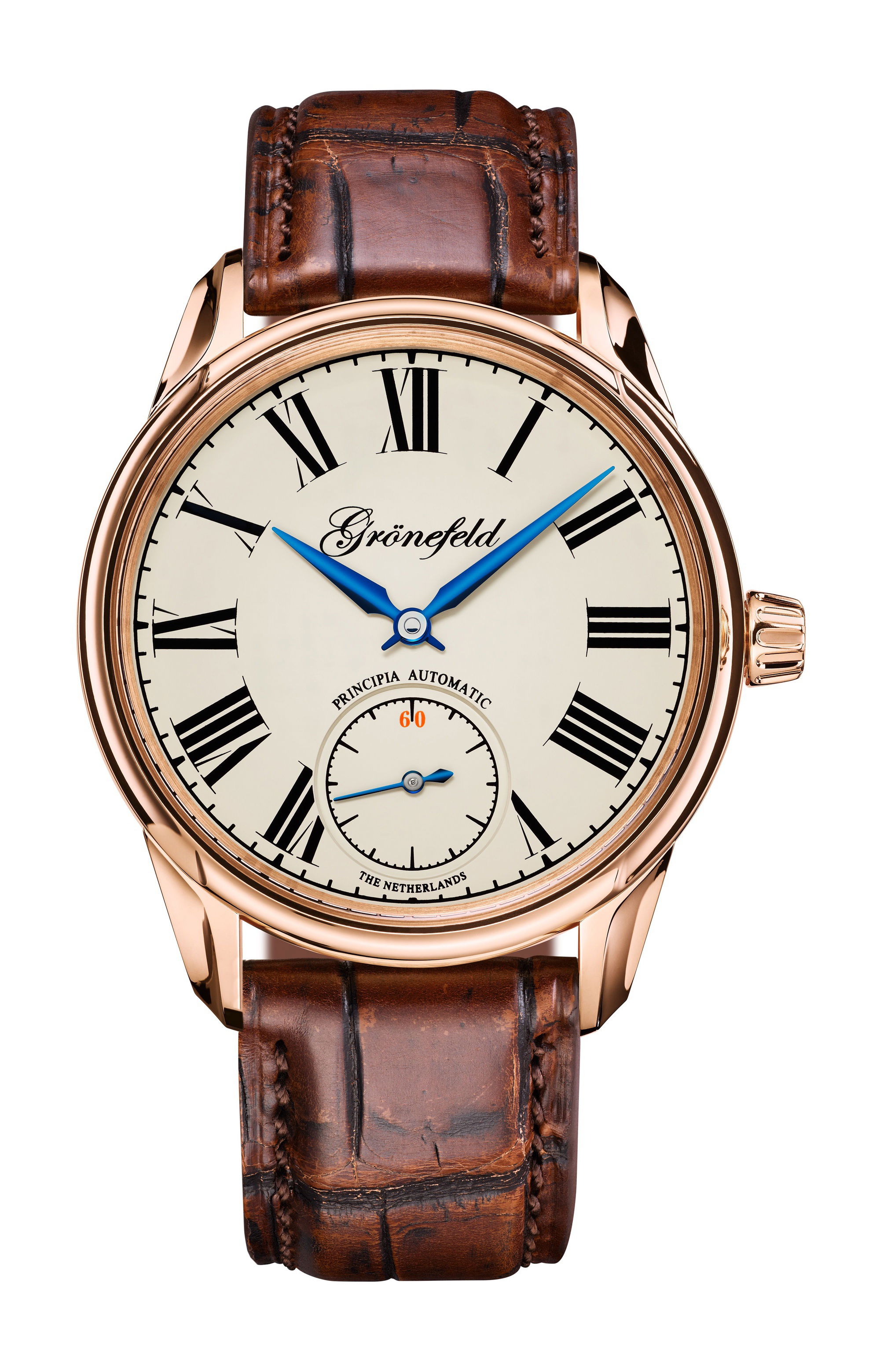 Gronefeld 1941 Principia Automatic Cream Laquer Dial RG watch