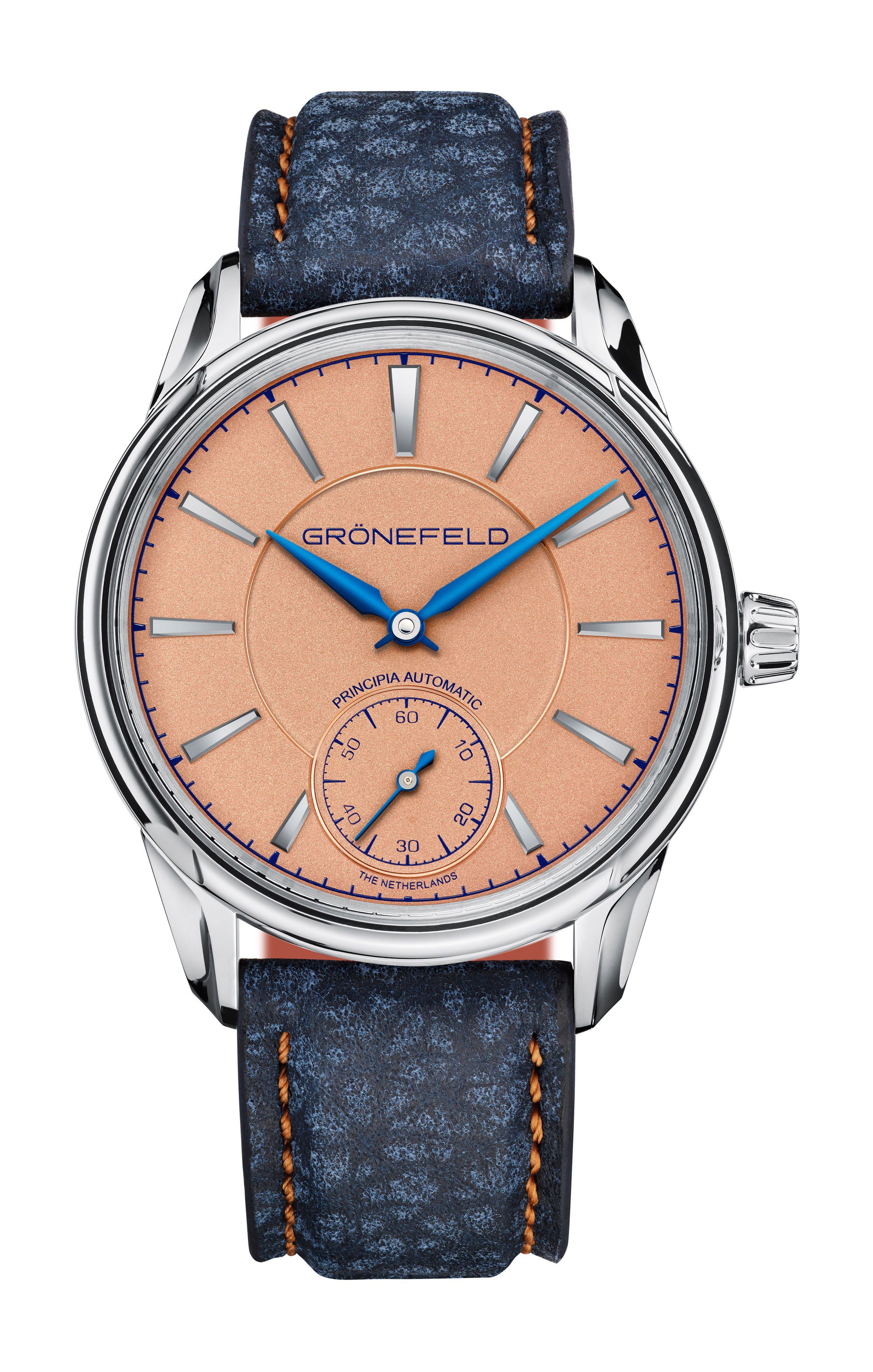 Gronefeld 1941 Principia Automatic Salmon Dial WG watch