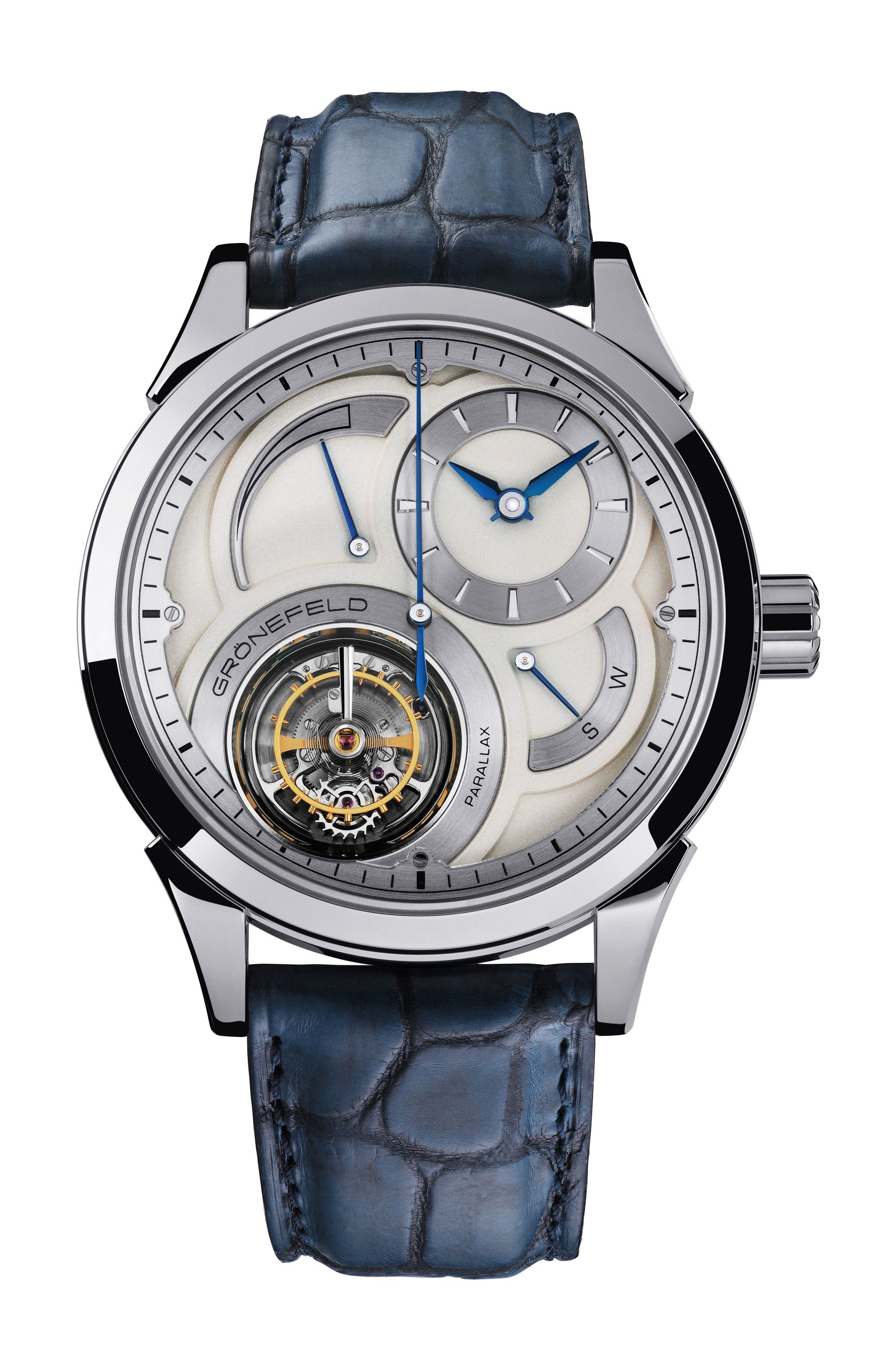 Grönefeld Parallax Tourbillon 1912 luxury timepiece - detailed view