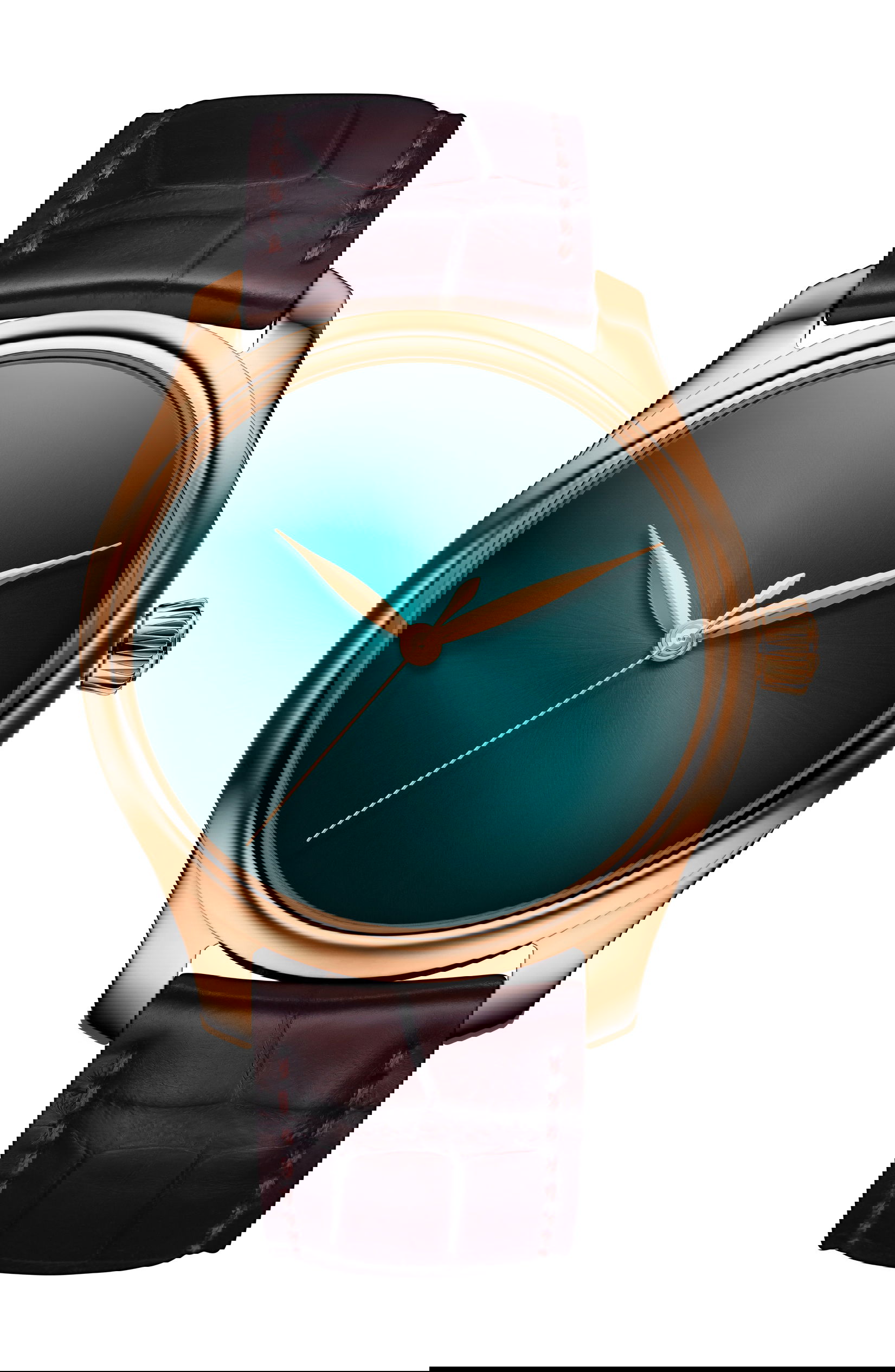 H. Moser & Cie Endeavour Centre Seconds Concept Blue Lagoon luxury timepiece - detailed view
