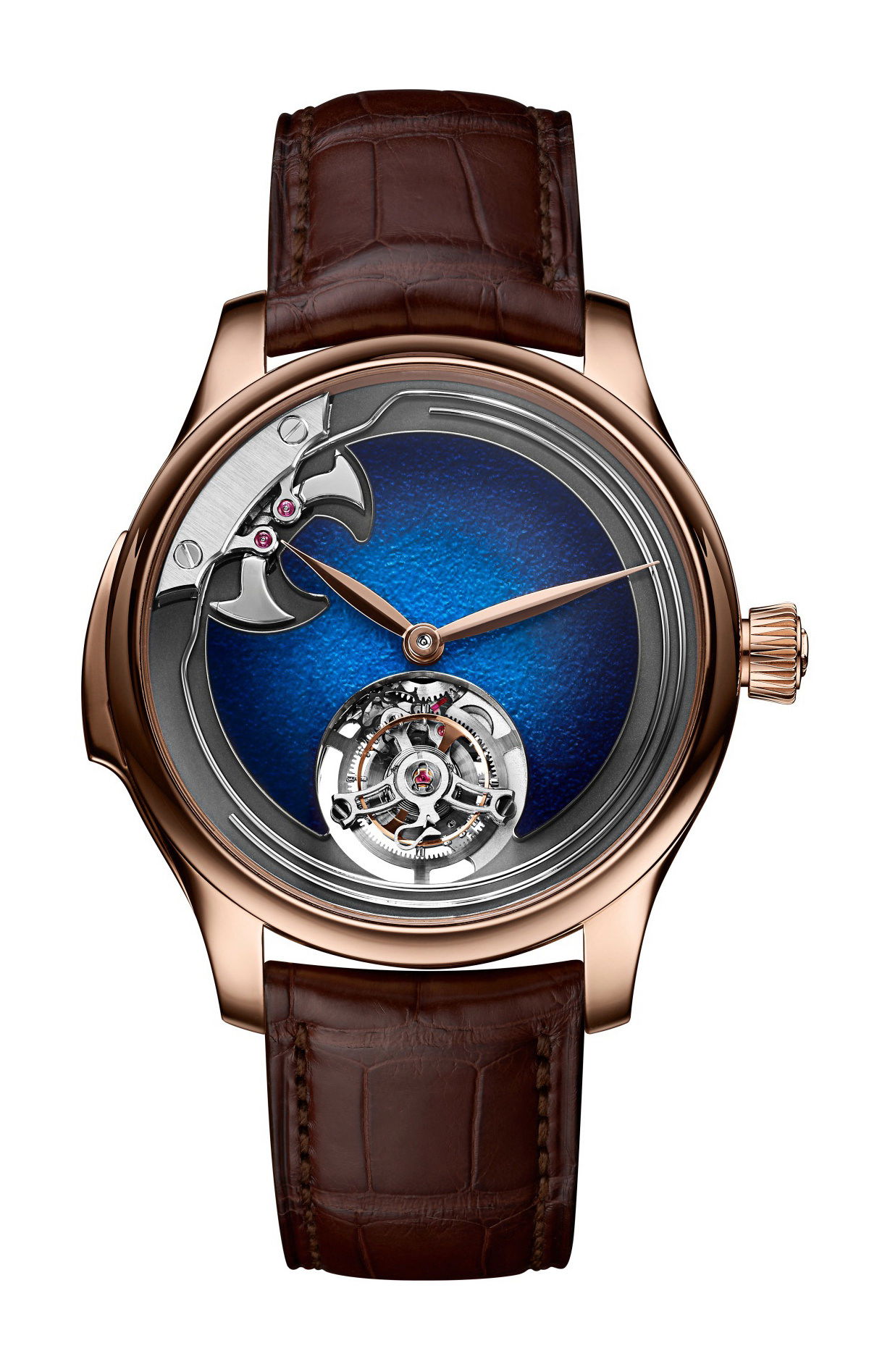 H Moser and Cie Endeavour Concept Minute Repeater Tourbillon Aqua Blue watch