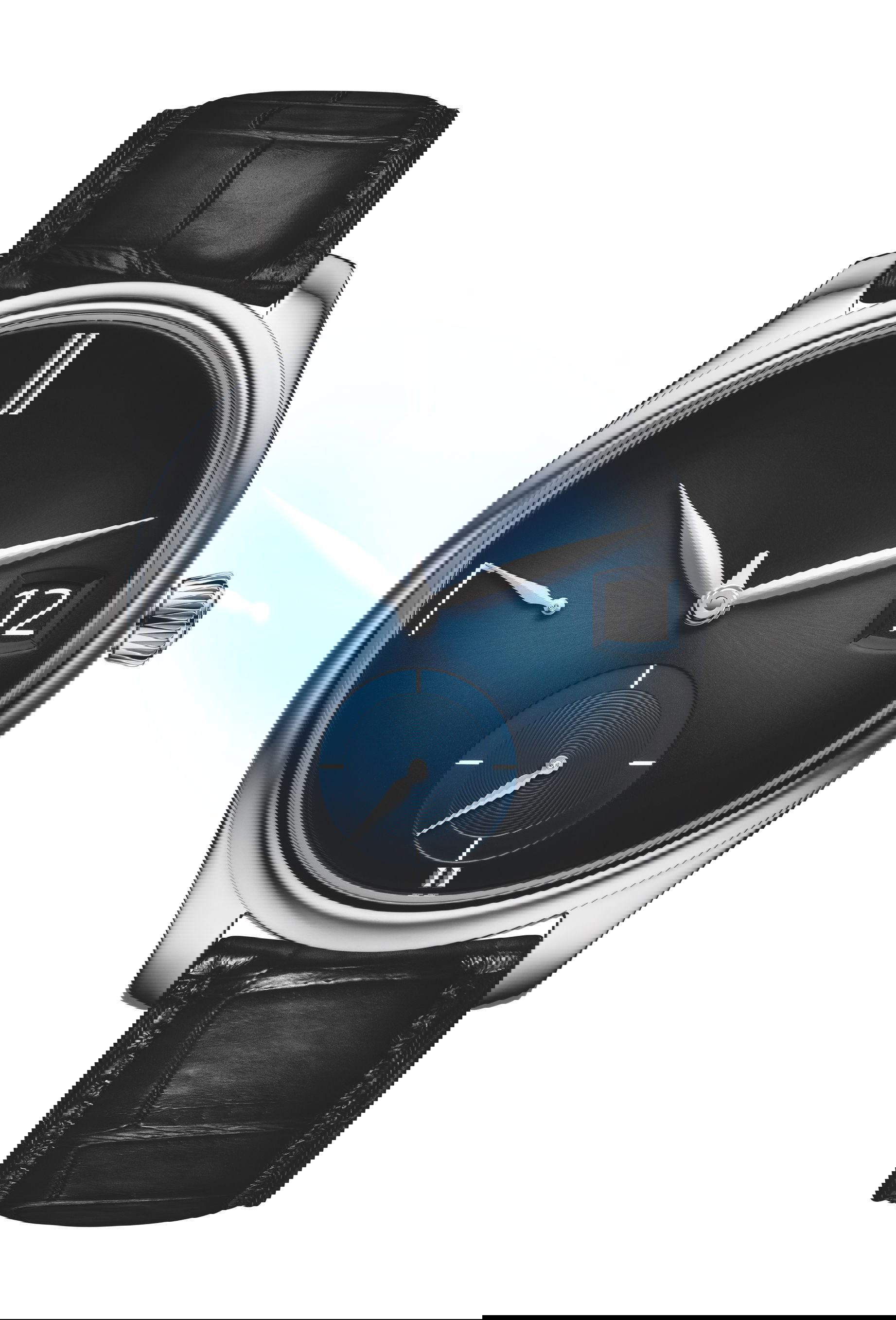 H. Moser & Cie Endeavour Perpetual Calendar Purity luxury timepiece - detailed view