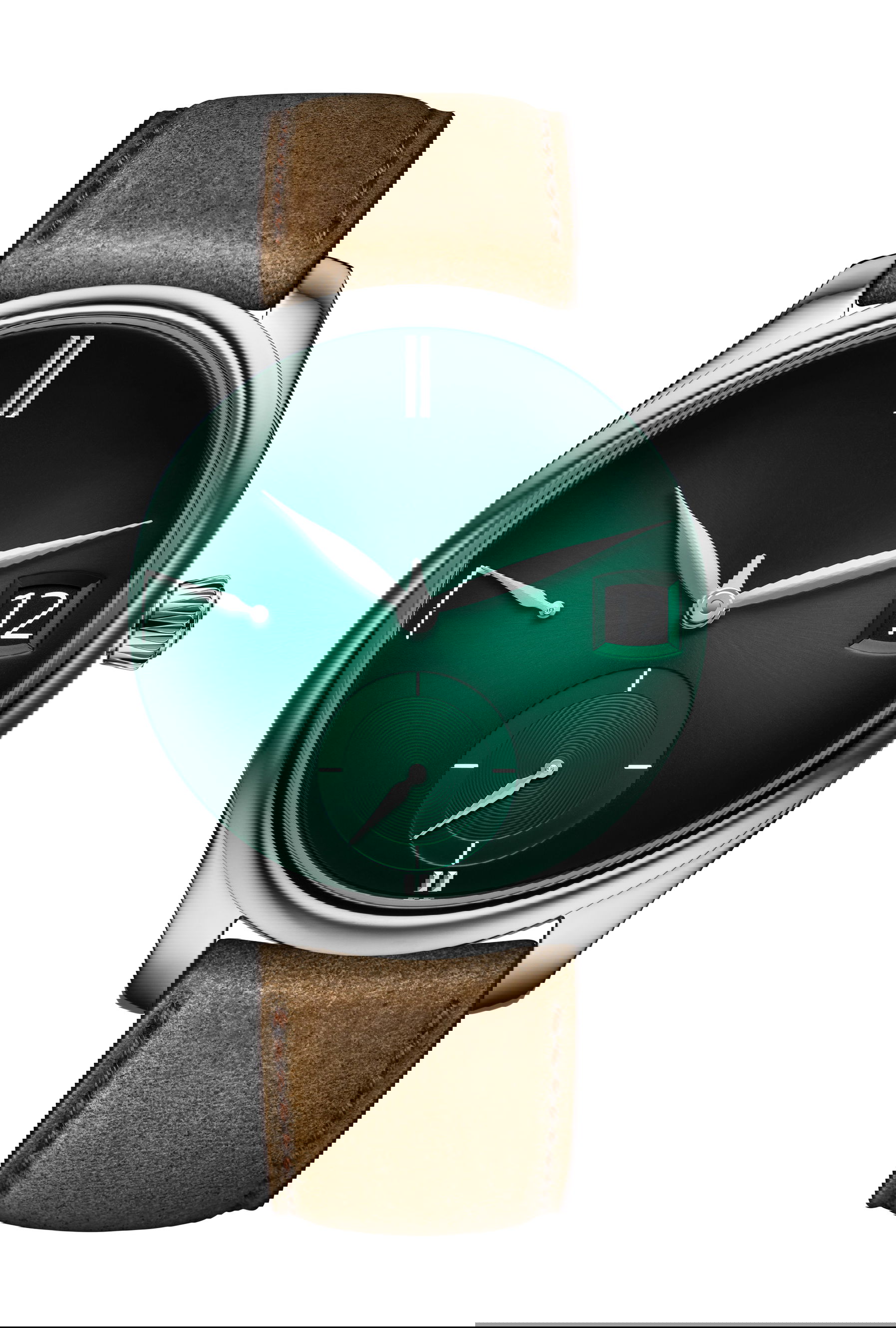 H. Moser & Cie Endeavour Perpetual Calendar Purity luxury timepiece - detailed view