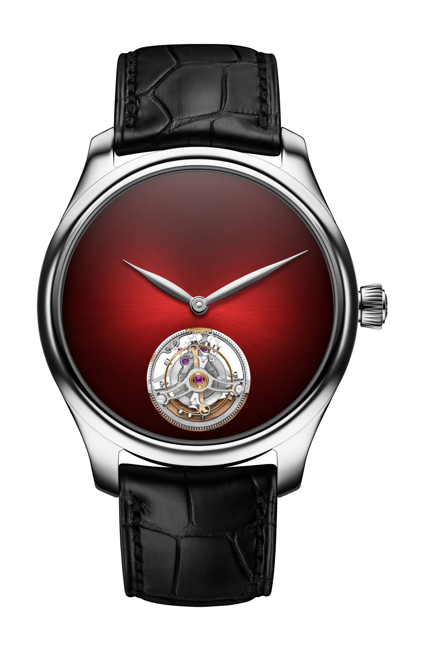 H. Moser & Cie Endeavour Tourbillon Concept luxury timepiece - detailed view