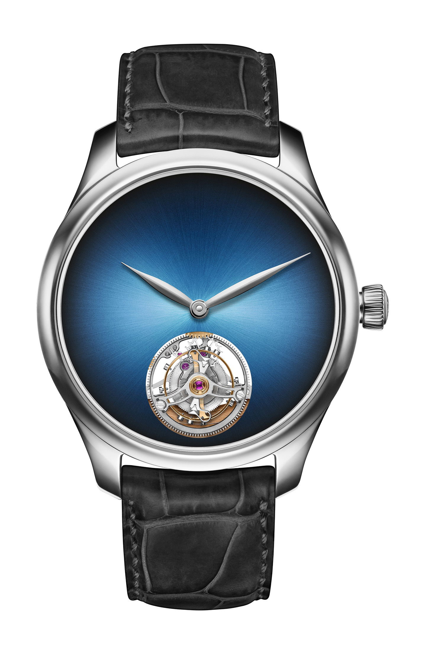 H. Moser & Cie Endeavour Tourbillon Concept luxury timepiece - detailed view