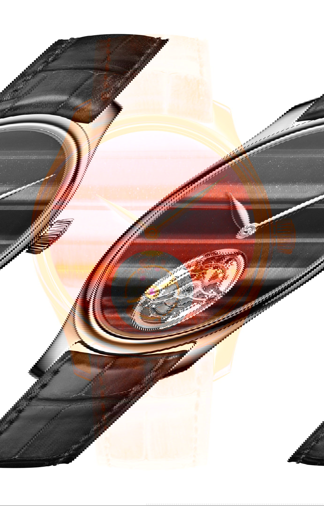 H. Moser & Cie Endeavour Tourbillon Concept Tiger’s Eye luxury timepiece - detailed view