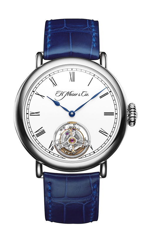 H. Moser & Cie Heritage Tourbillon luxury timepiece - detailed view