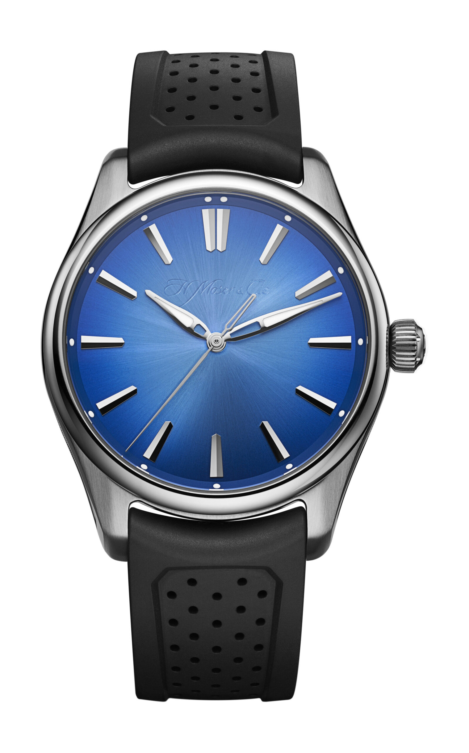 H. Moser & Cie Pioneer Centre Seconds Arctic Blue luxury timepiece - detailed view