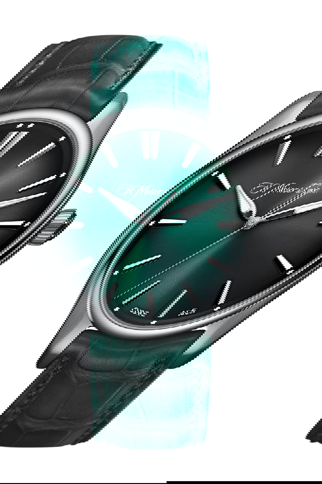 H. Moser & Cie Pioneer Centre Seconds Cure ALS luxury timepiece - detailed view