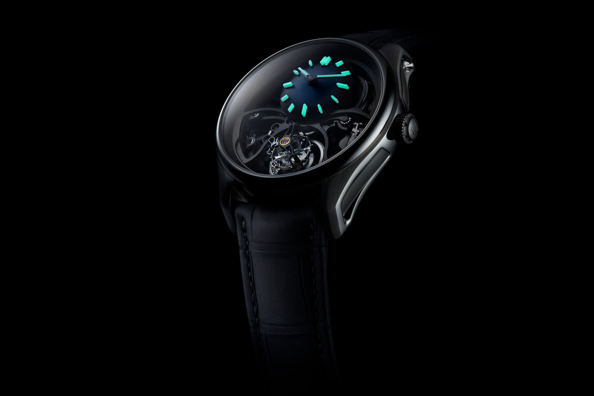 H. Moser & Cie Pioneer Cylindrical Tourbillon Skeleton - View 2