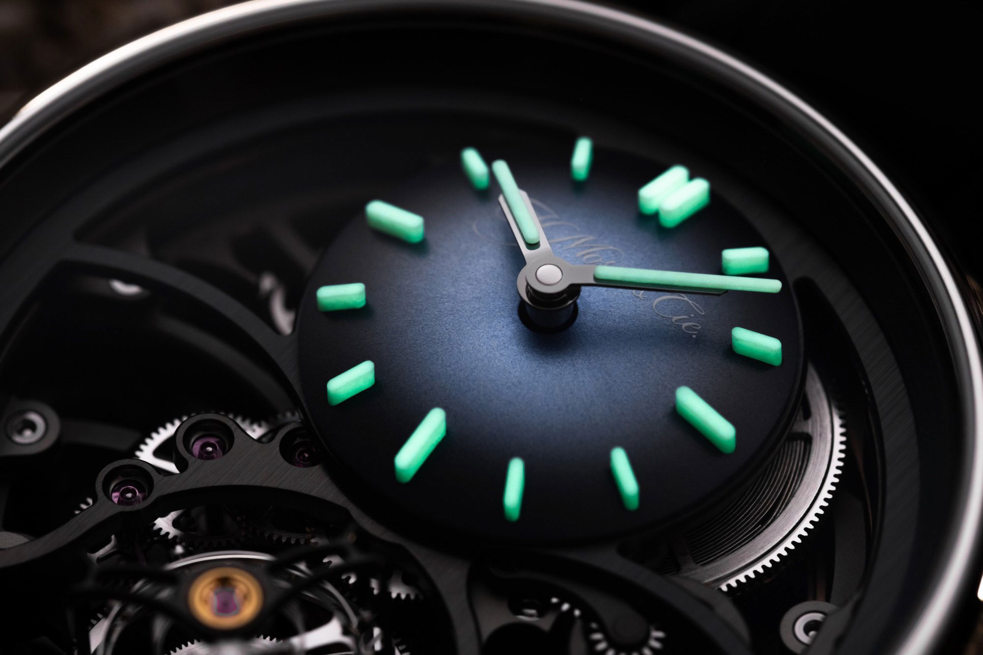 H. Moser & Cie Pioneer Cylindrical Tourbillon Skeleton - View 3