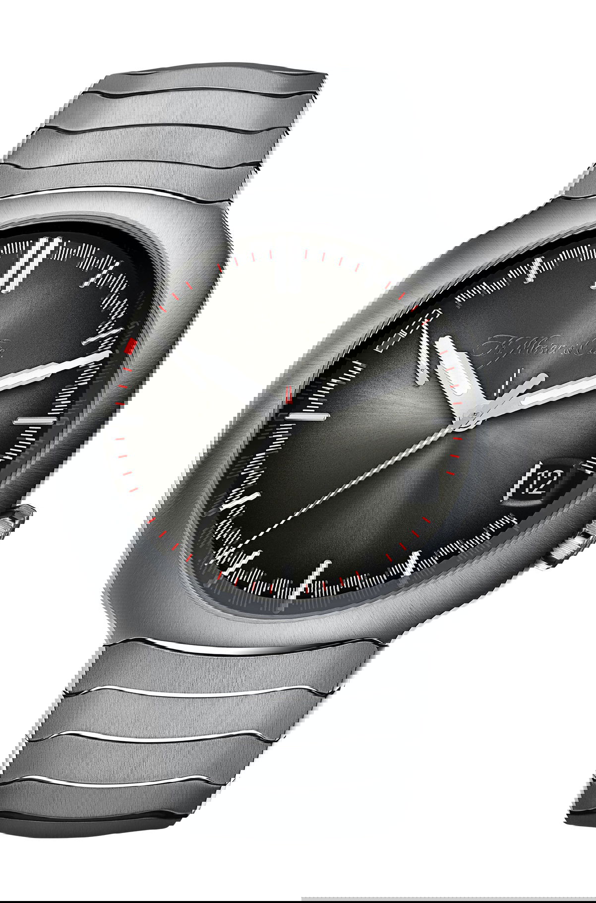 H. Moser & Cie Streamliner Perpetual Calendar luxury timepiece - detailed view