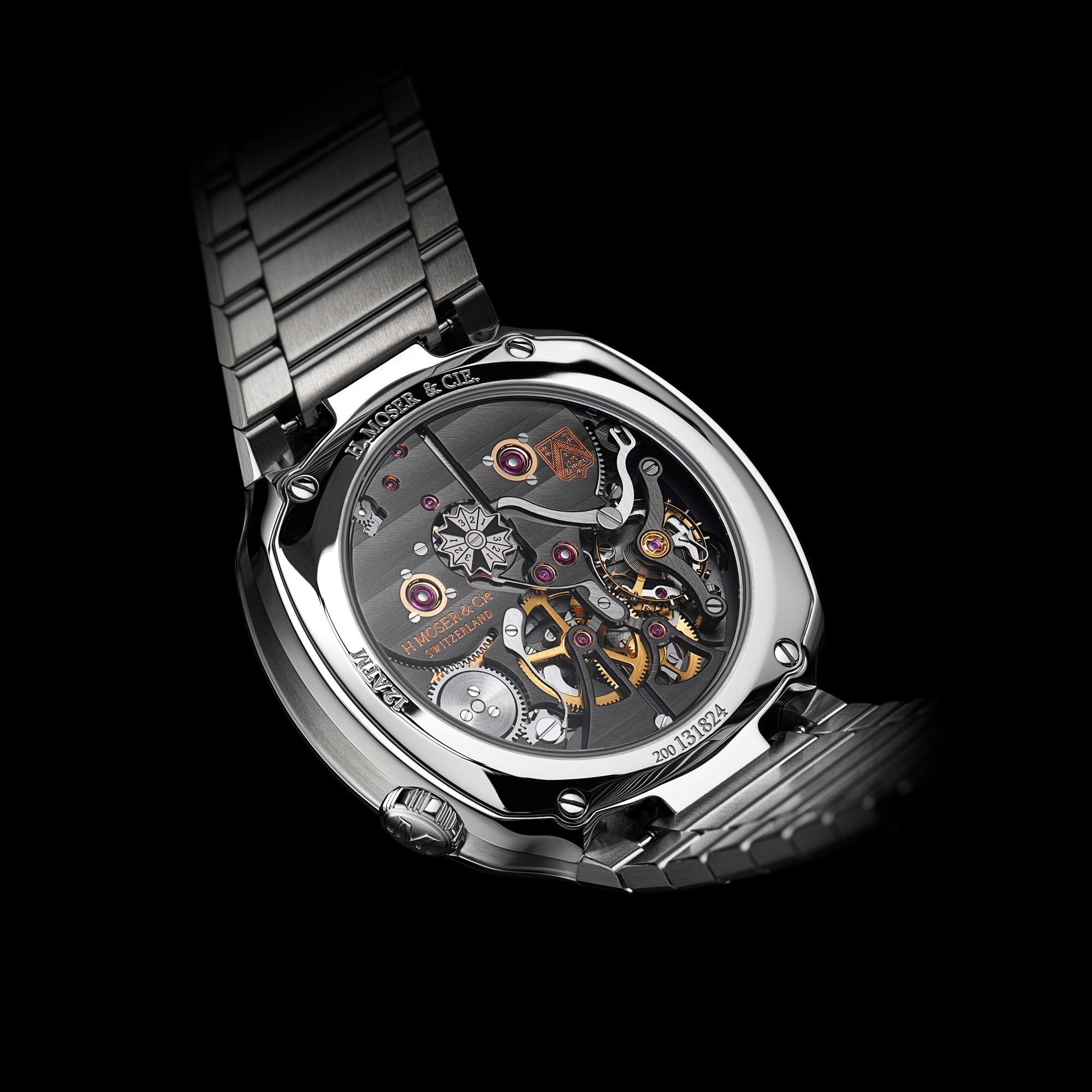 H. Moser & Cie Streamliner Perpetual Calendar Concept Smoked Salmon - View 2