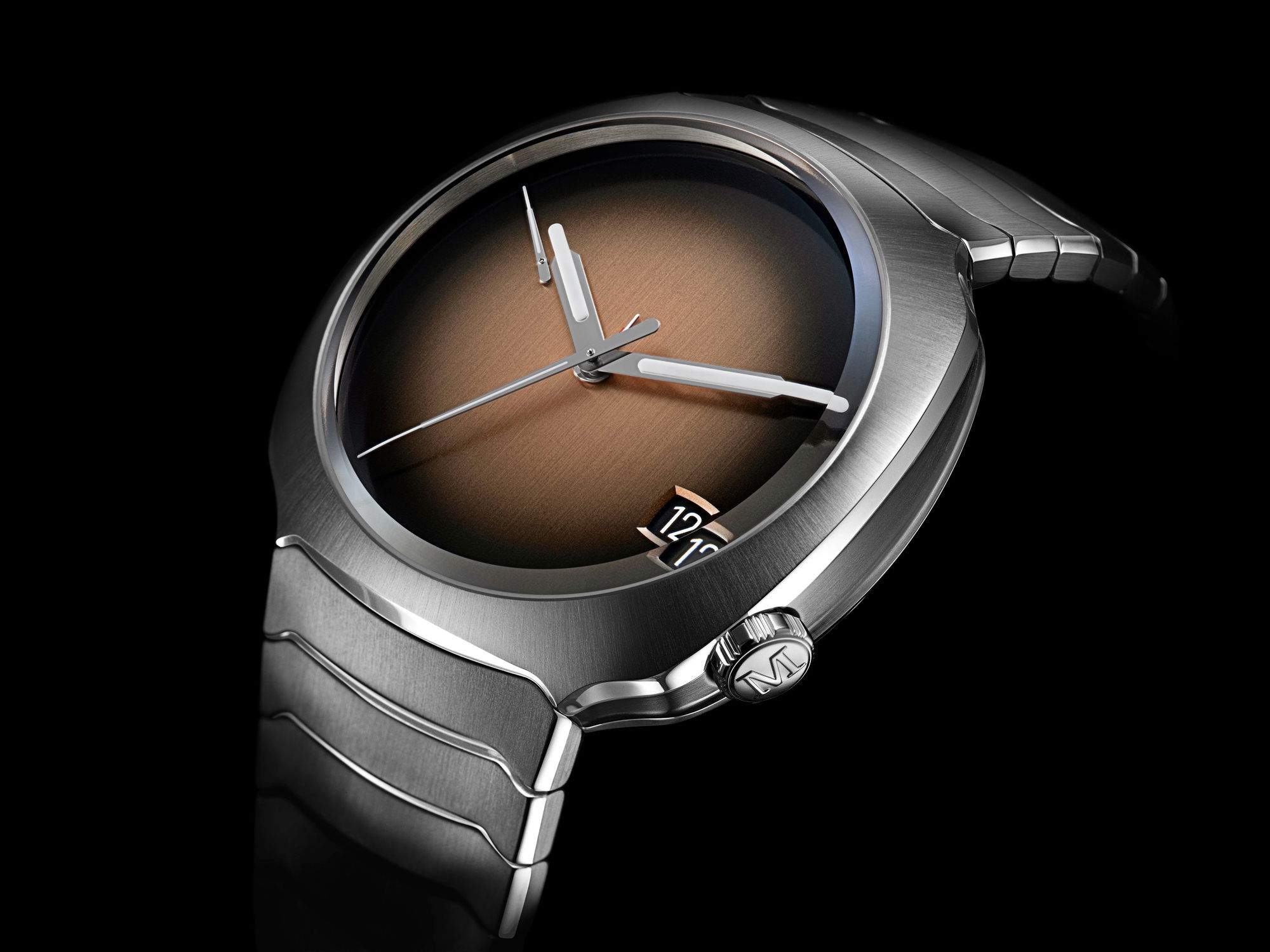H. Moser & Cie Streamliner Perpetual Calendar Concept Smoked Salmon - View 3