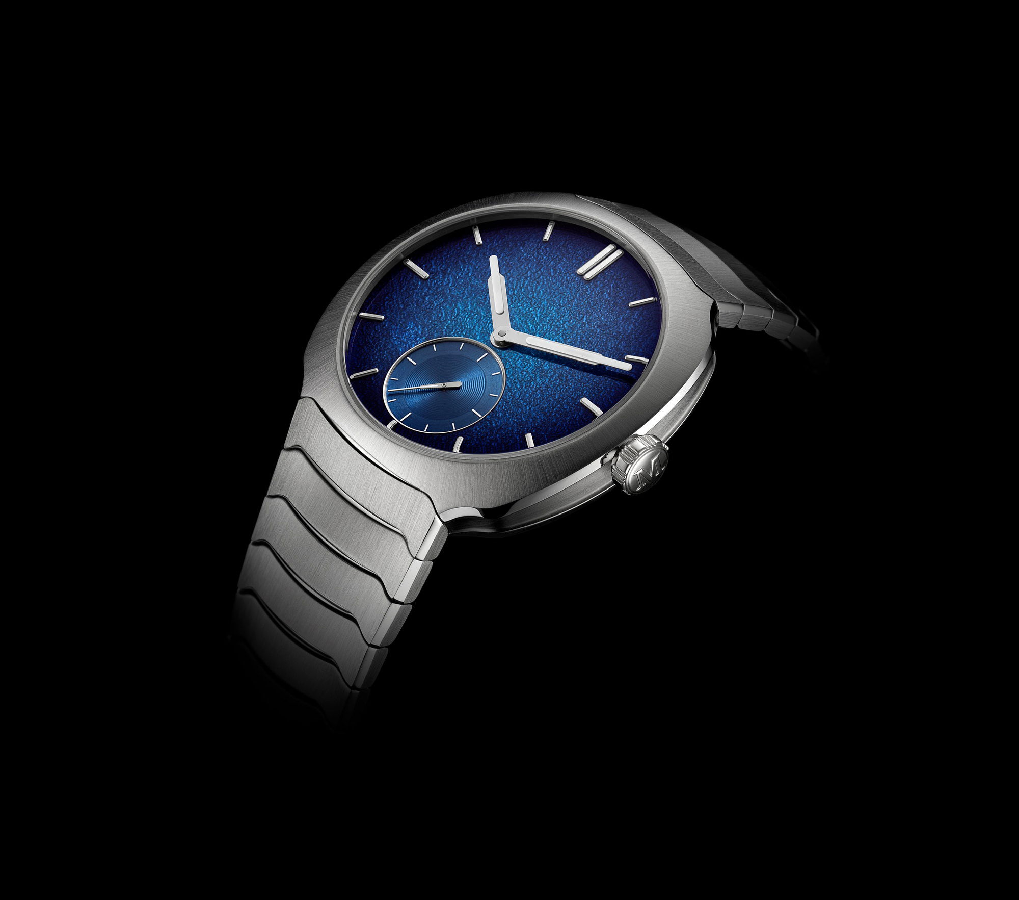 H. Moser & Cie Streamliner Small Seconds Blue Enamel - View 3