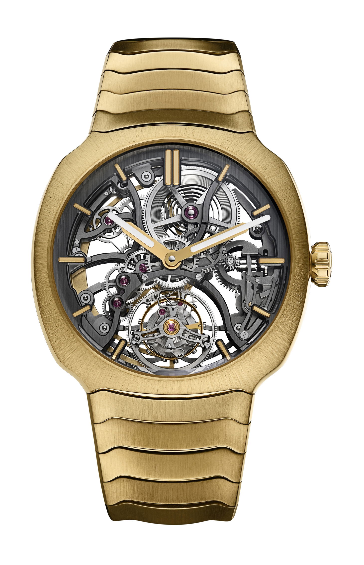 H. Moser & Cie Streamliner Tourbillon Skeleton Boutique Edition luxury timepiece - detailed view