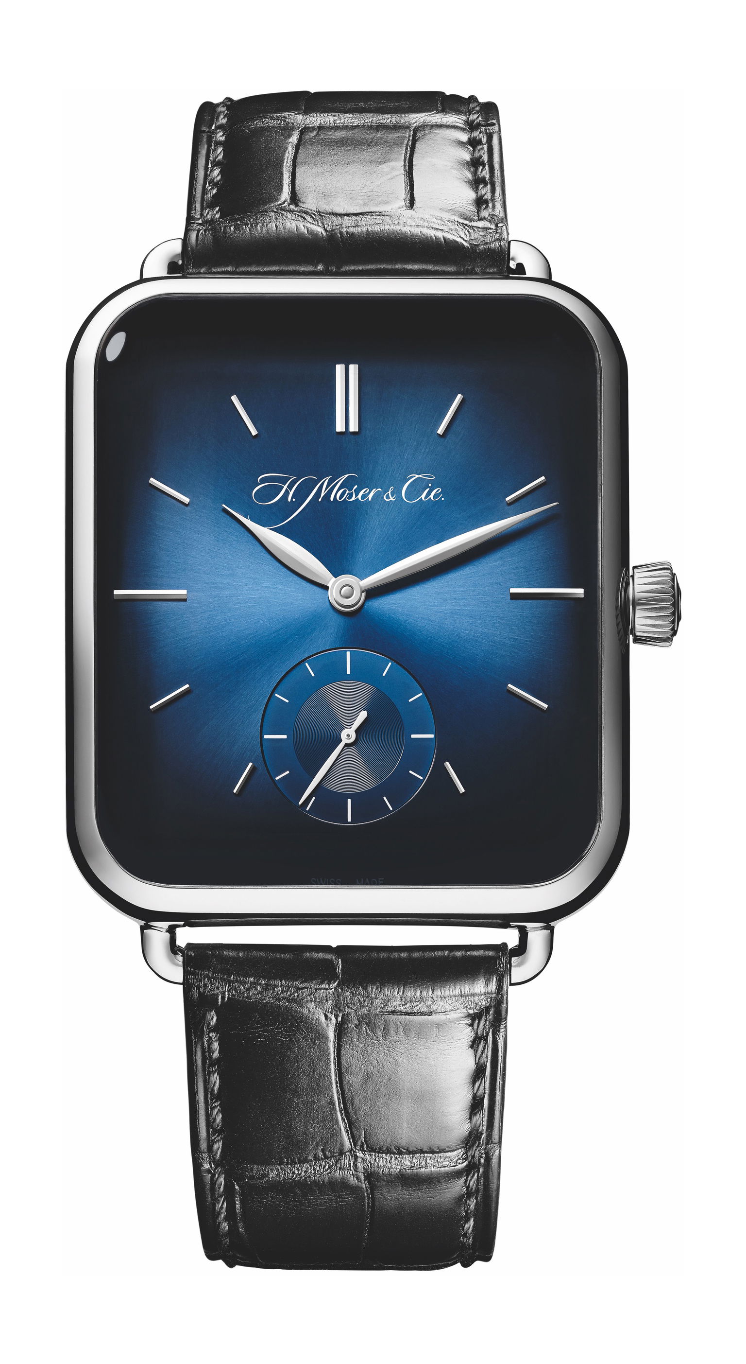 H. Moser & Cie Swiss Alp Watch luxury timepiece - detailed view