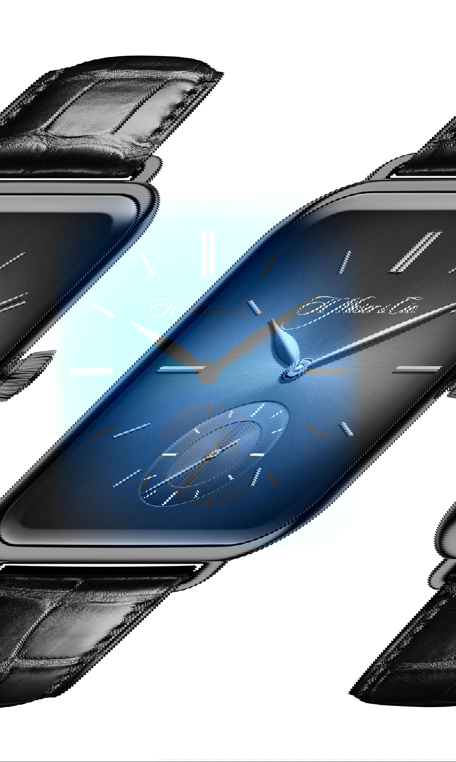 H. Moser & Cie Swiss Alp Watch luxury timepiece - detailed view