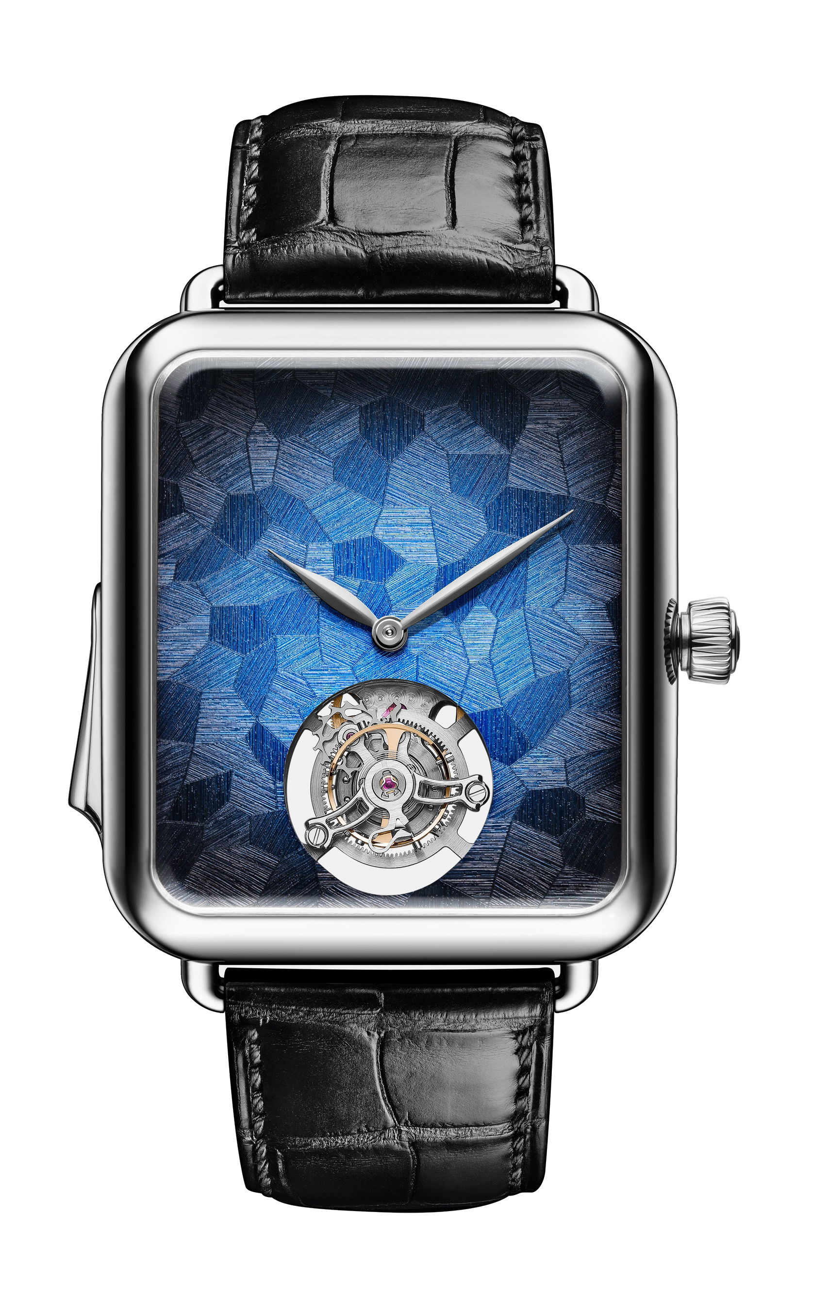 H. Moser & Cie Swiss Alp Watch Minute Repeater Tourbillon luxury timepiece - detailed view