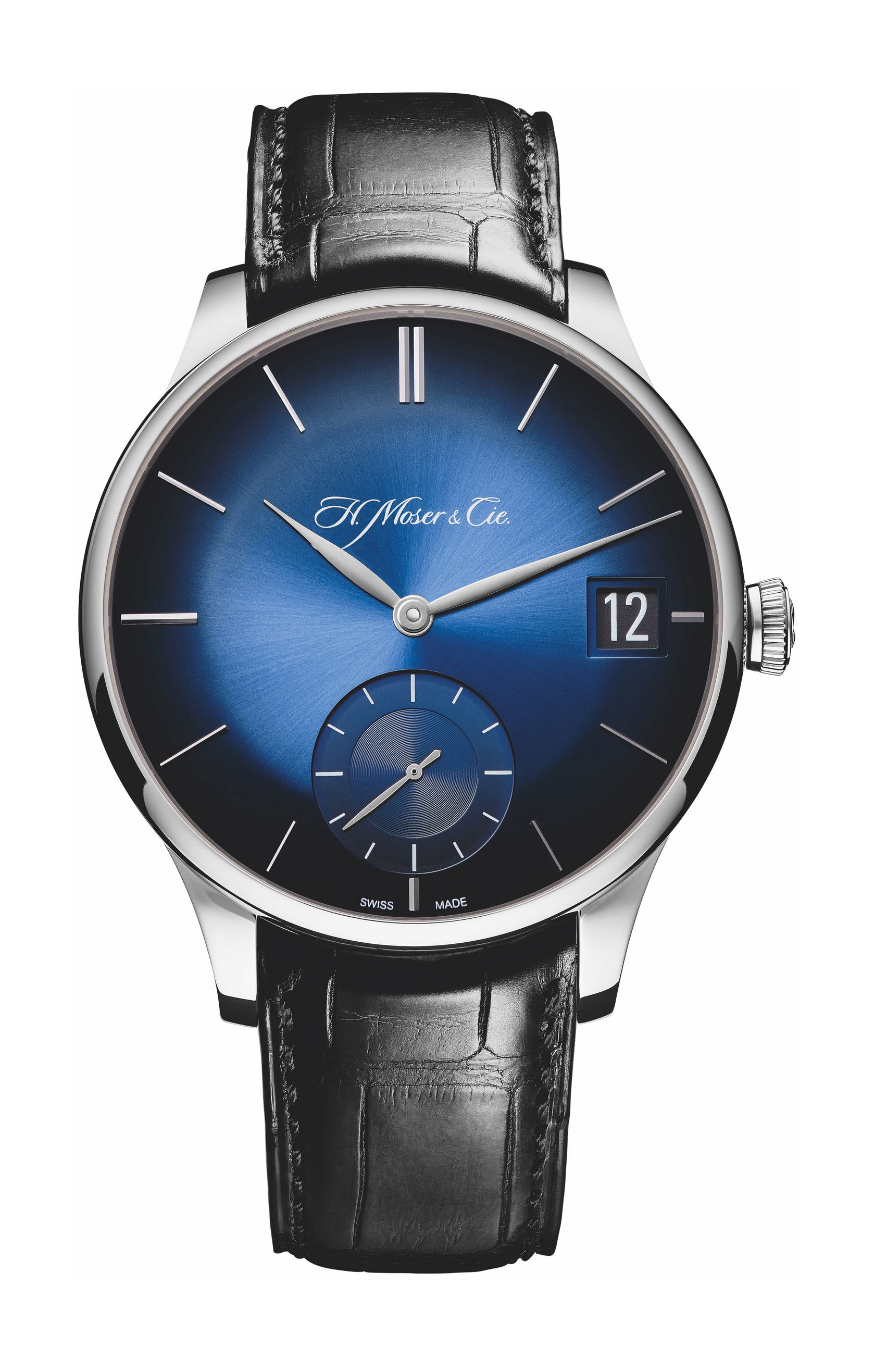 H. Moser & Cie Venturer Big Date luxury timepiece - detailed view