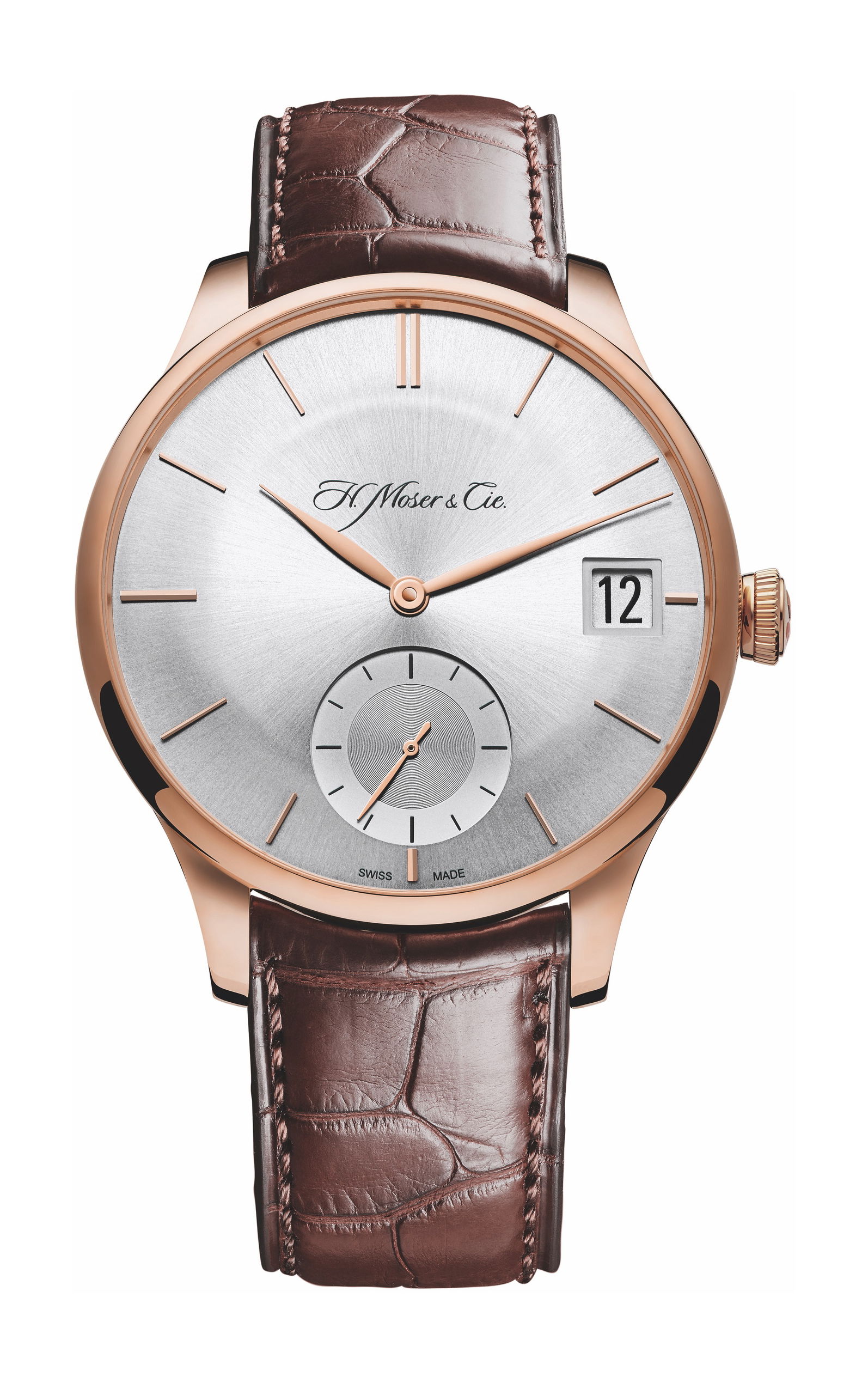 H. Moser & Cie Venturer Big Date luxury timepiece - detailed view