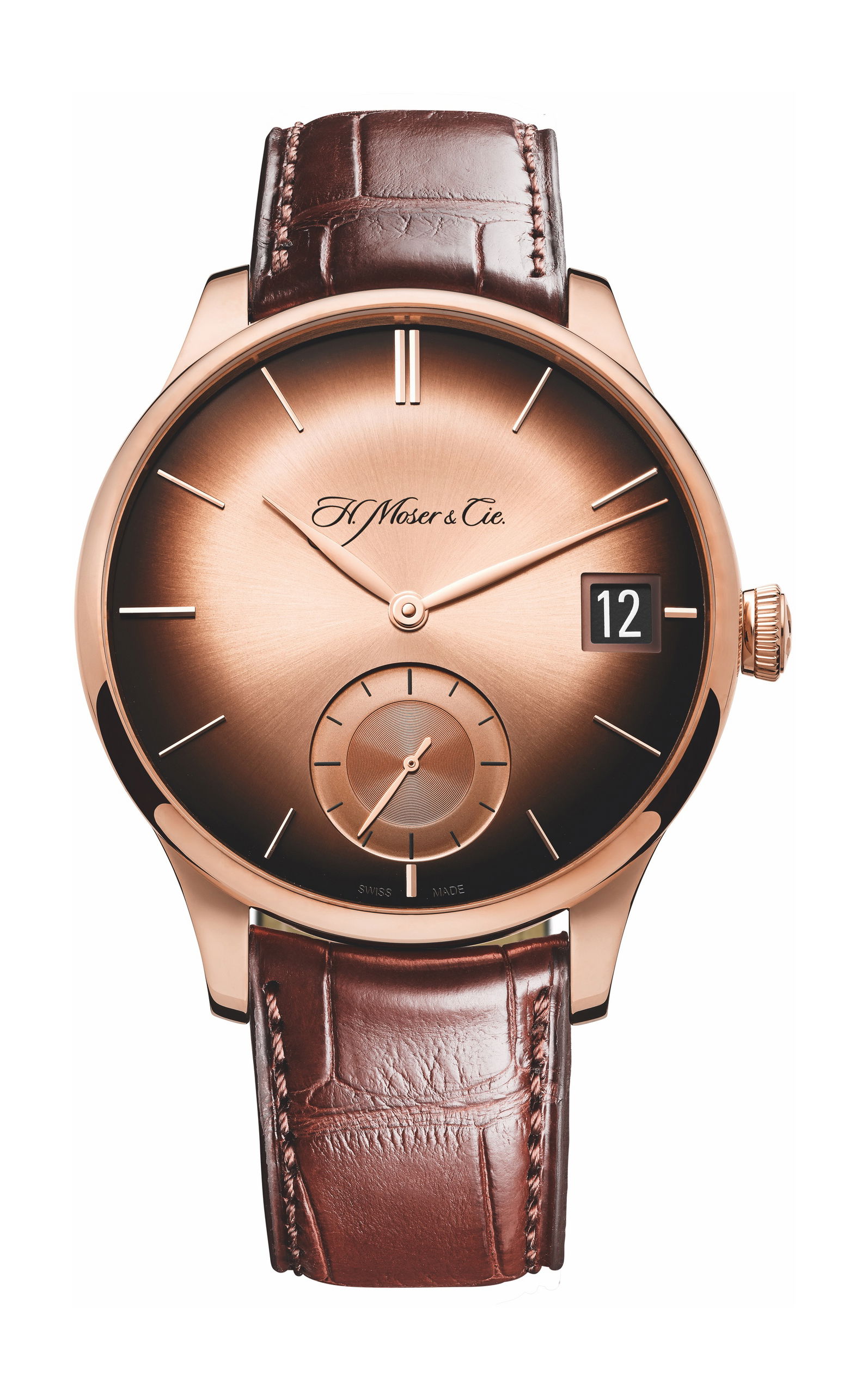 H. Moser & Cie Venturer Big Date luxury timepiece - detailed view