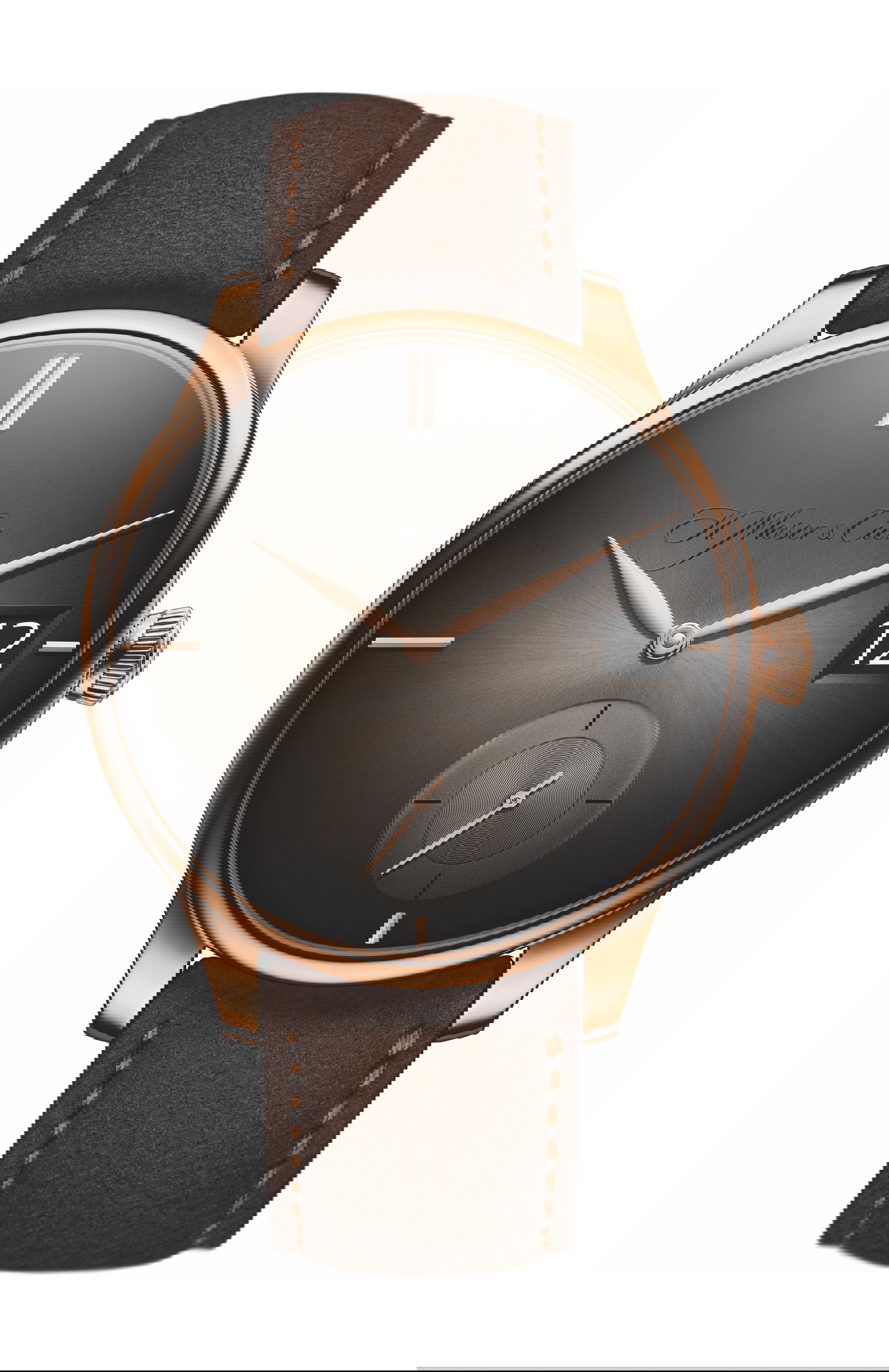 H. Moser & Cie Venturer Big Date luxury timepiece - detailed view