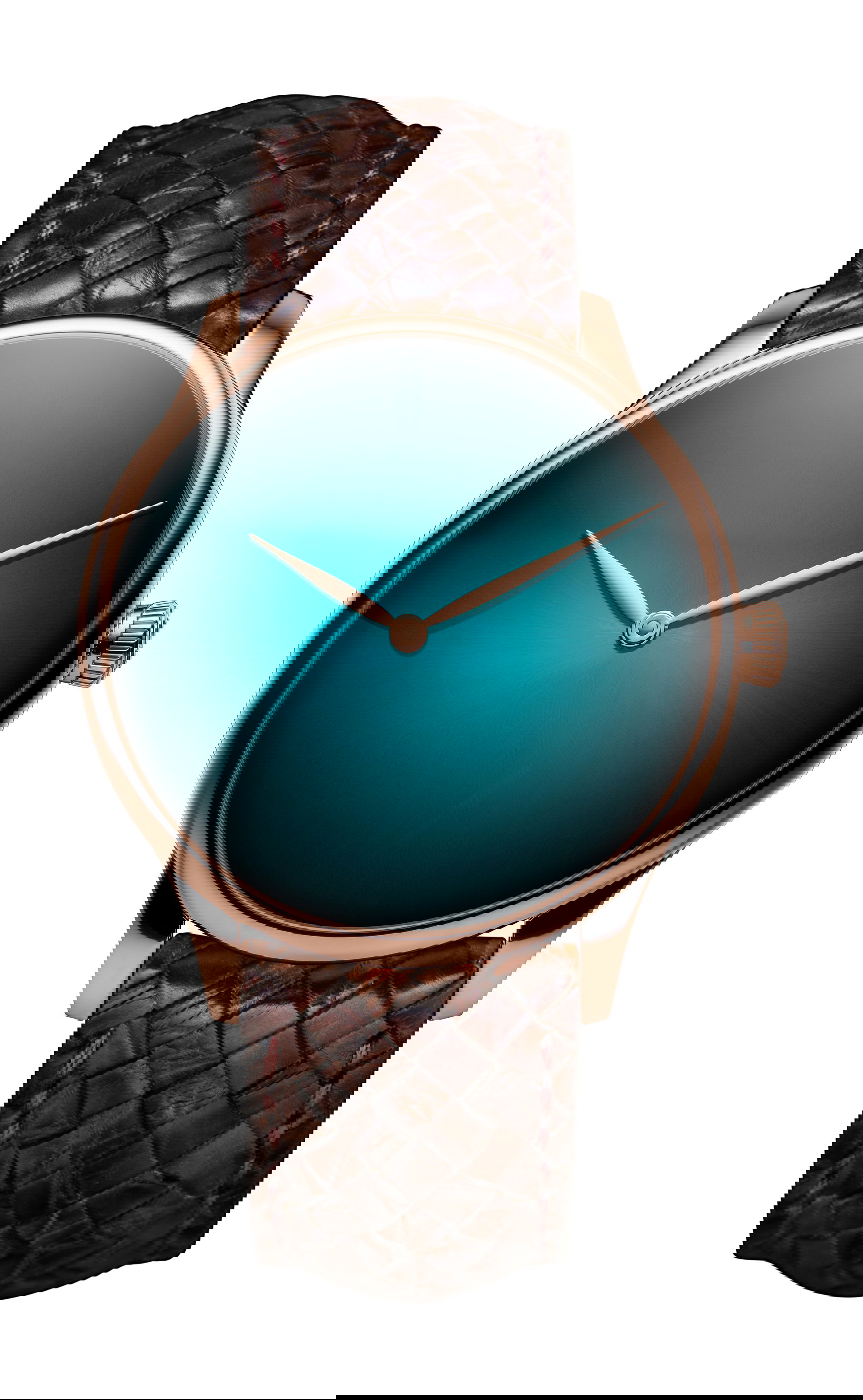 H. Moser & Cie Venturer Concept Blue Lagoon luxury timepiece - detailed view