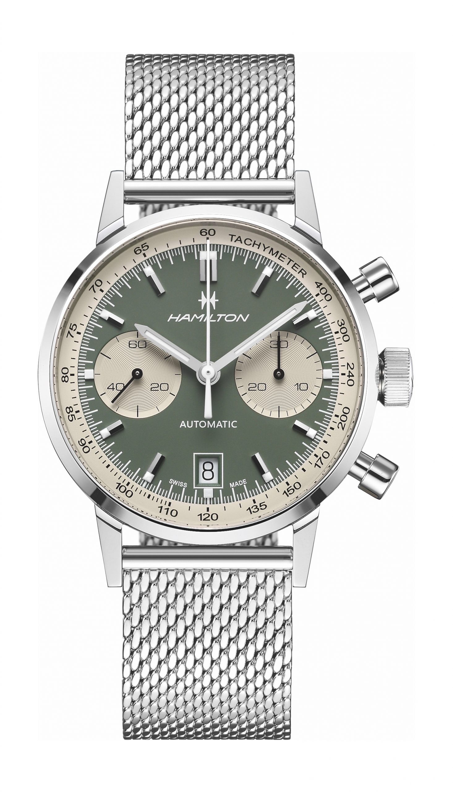Hamilton American Classic Intra-Matic Auto Chrono 40 mm luxury timepiece - detailed view
