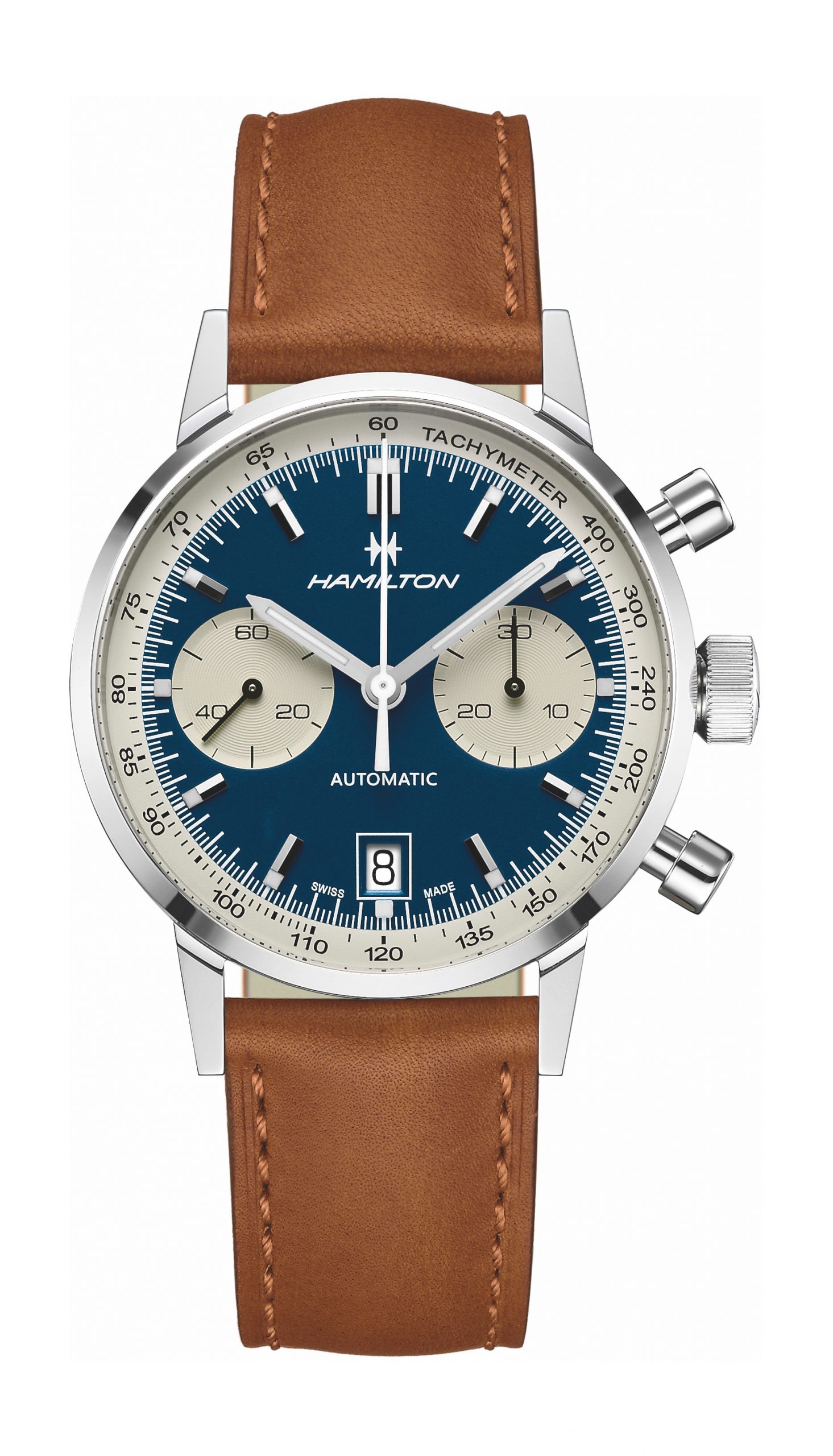 Hamilton American Classic Intra-Matic Auto Chrono 40 mm luxury timepiece - detailed view