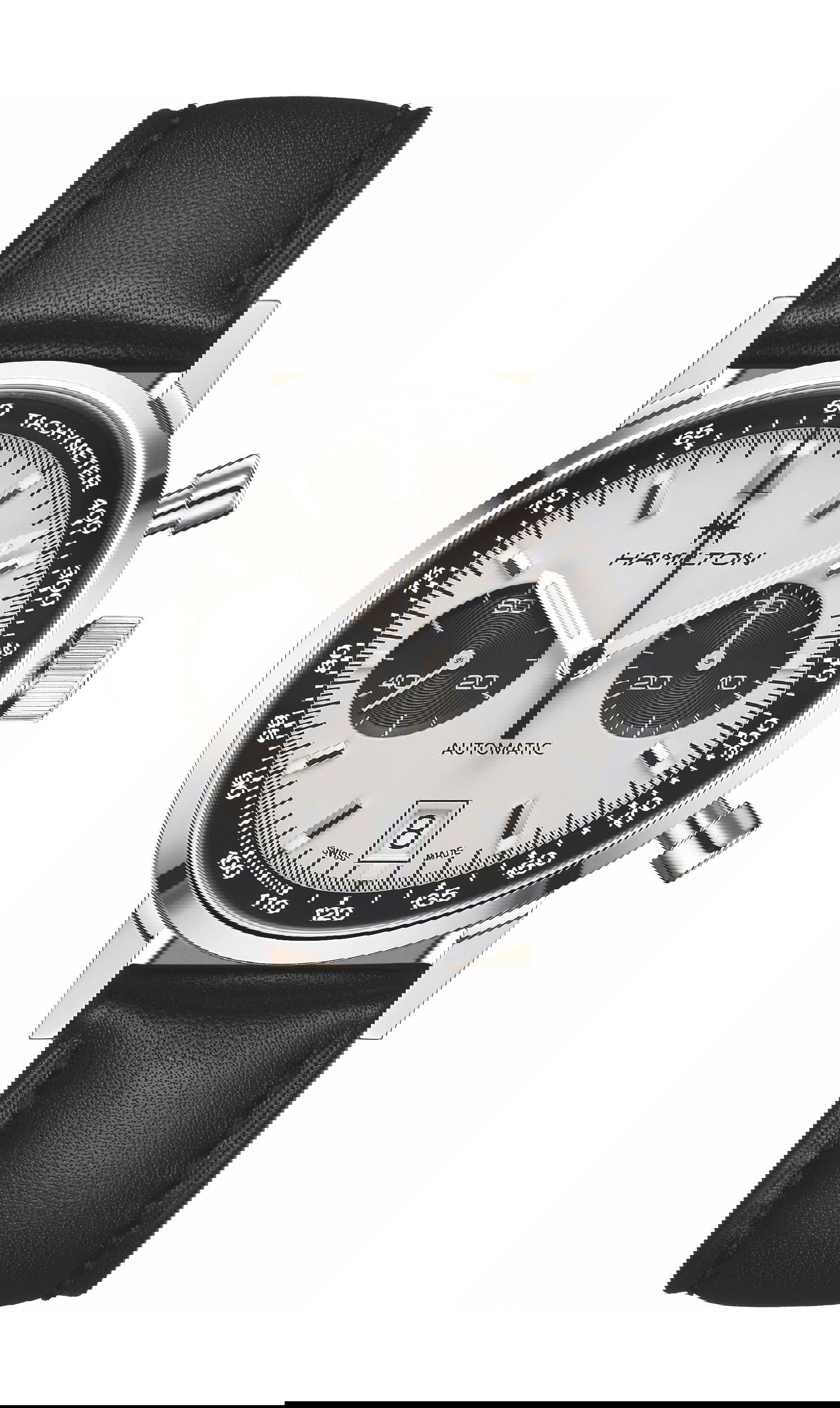 Hamilton American Classic Intra-Matic Auto Chrono luxury timepiece - detailed view