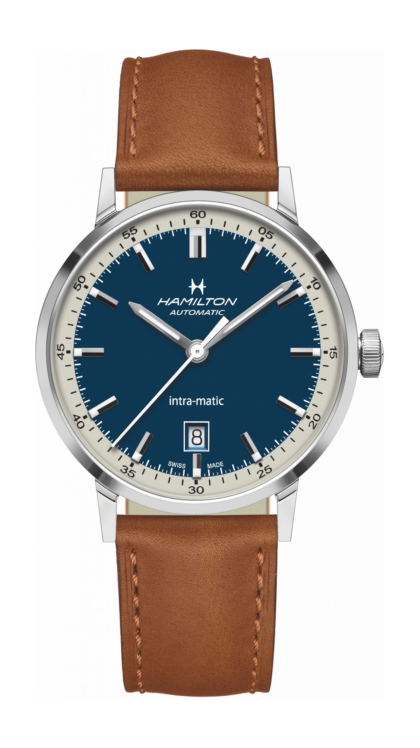 Hamilton American Classic Intra-Matic Auto luxury timepiece - detailed view