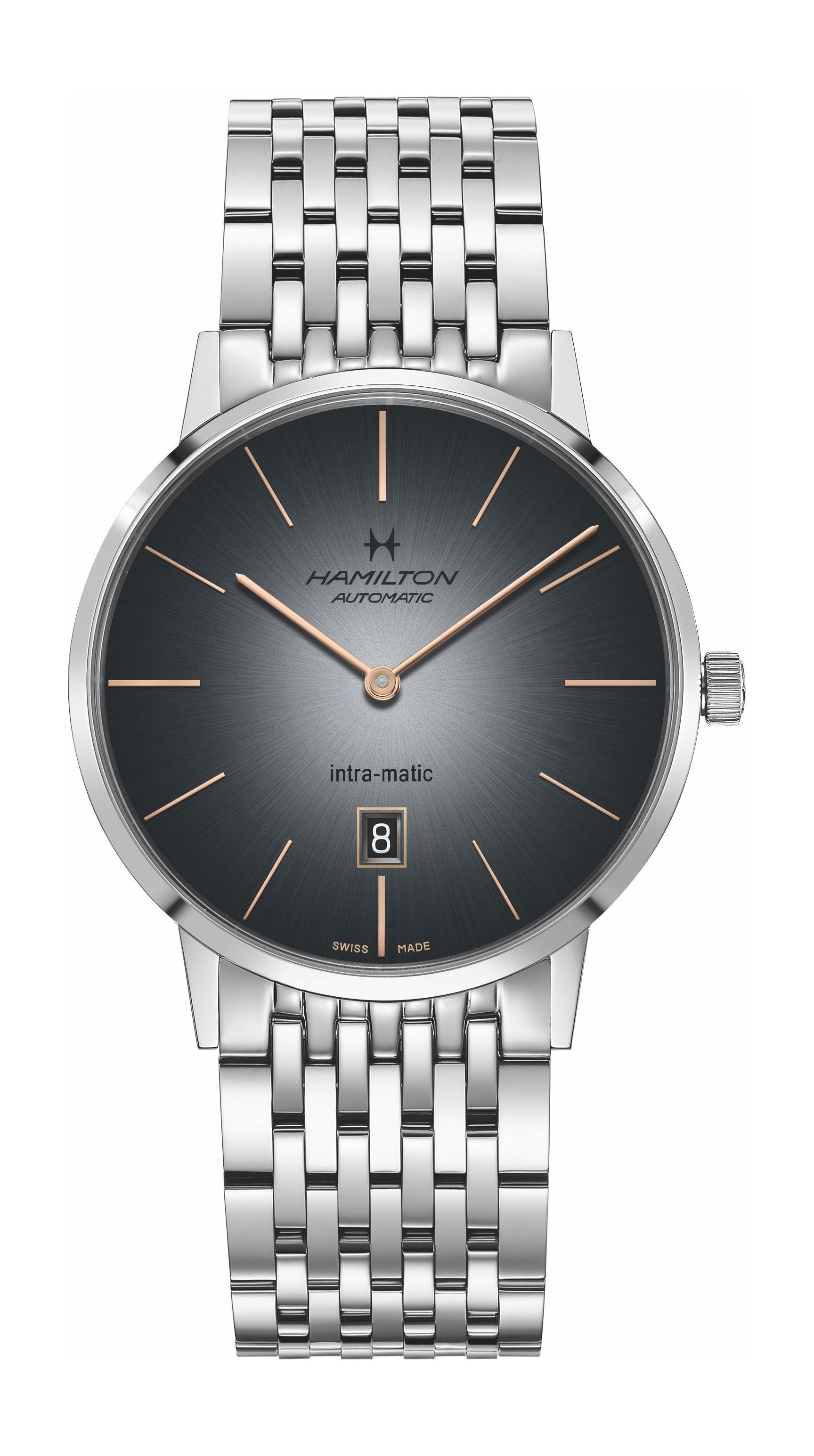 Hamilton American Classic Intra-Matic Auto luxury timepiece - detailed view