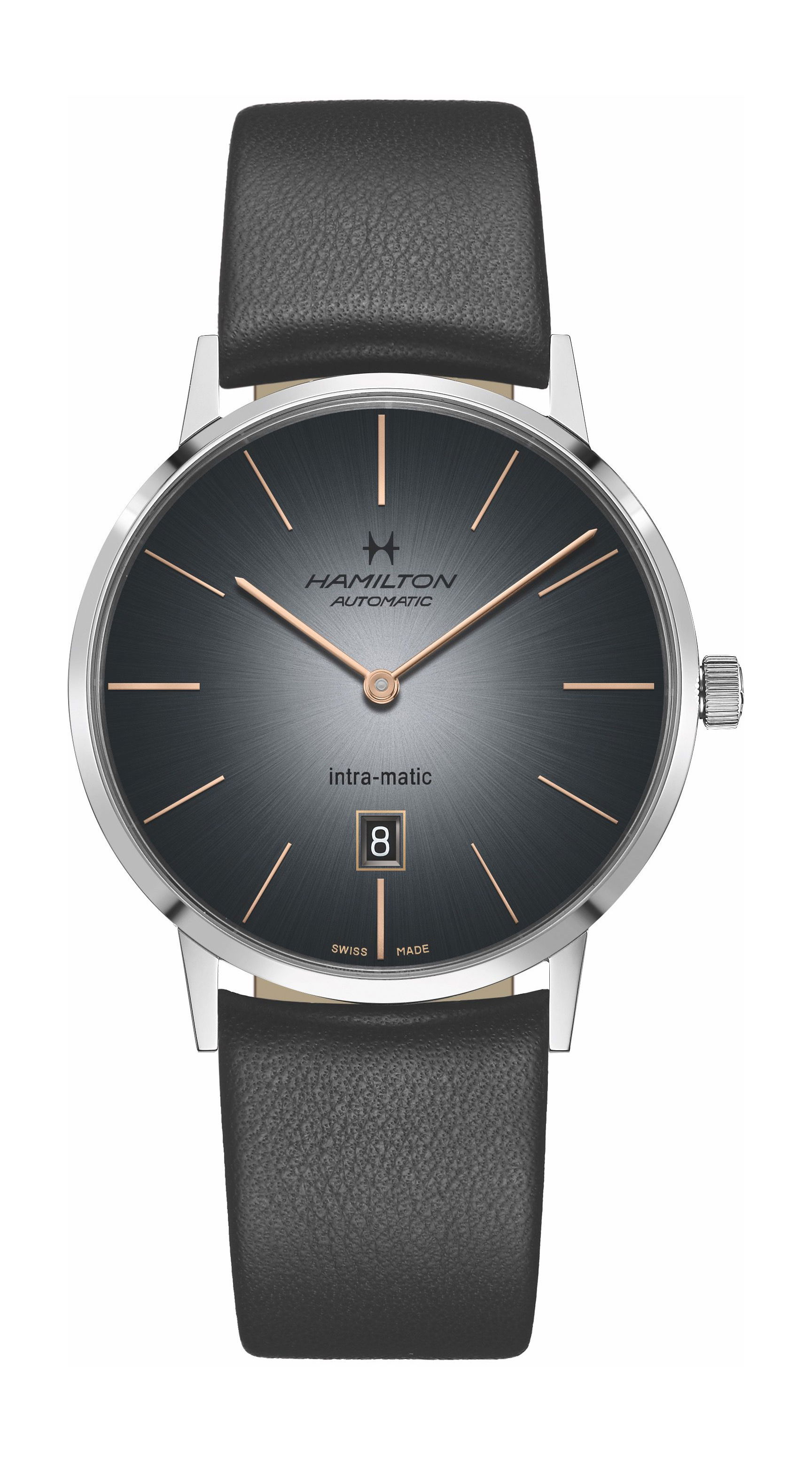 Hamilton American Classic Intra-Matic Auto luxury timepiece - detailed view