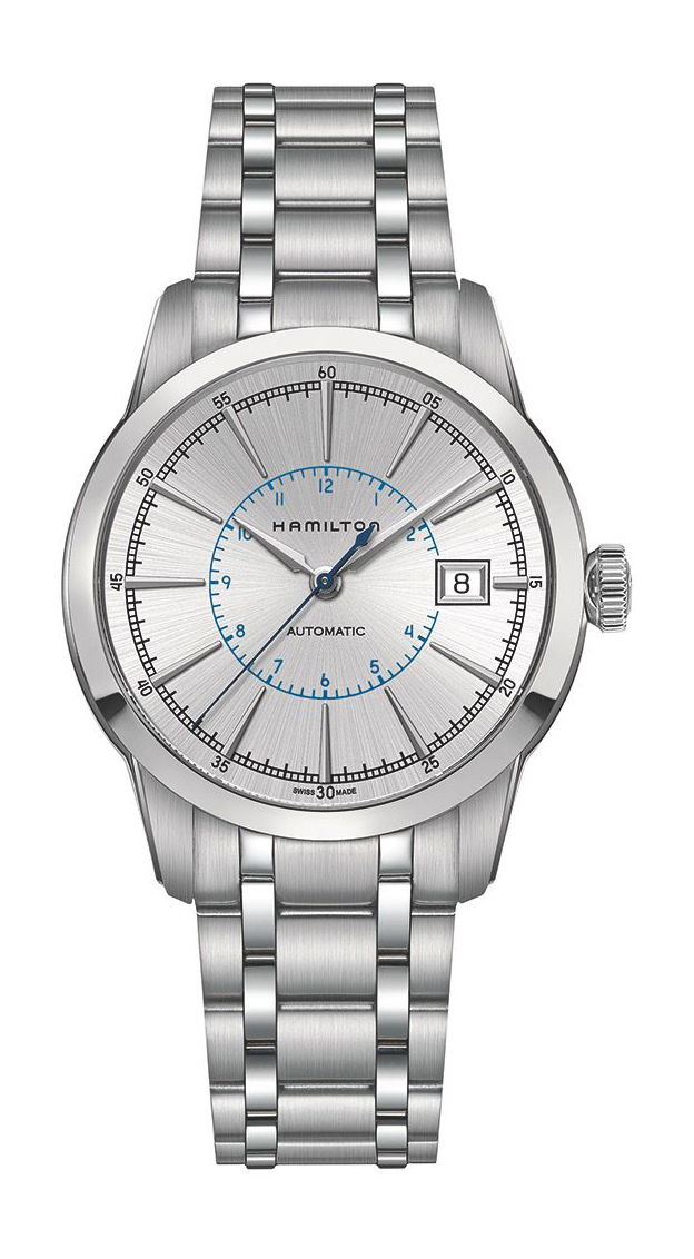 Hamilton American Classic RailRoad Auto luxury timepiece - detailed view
