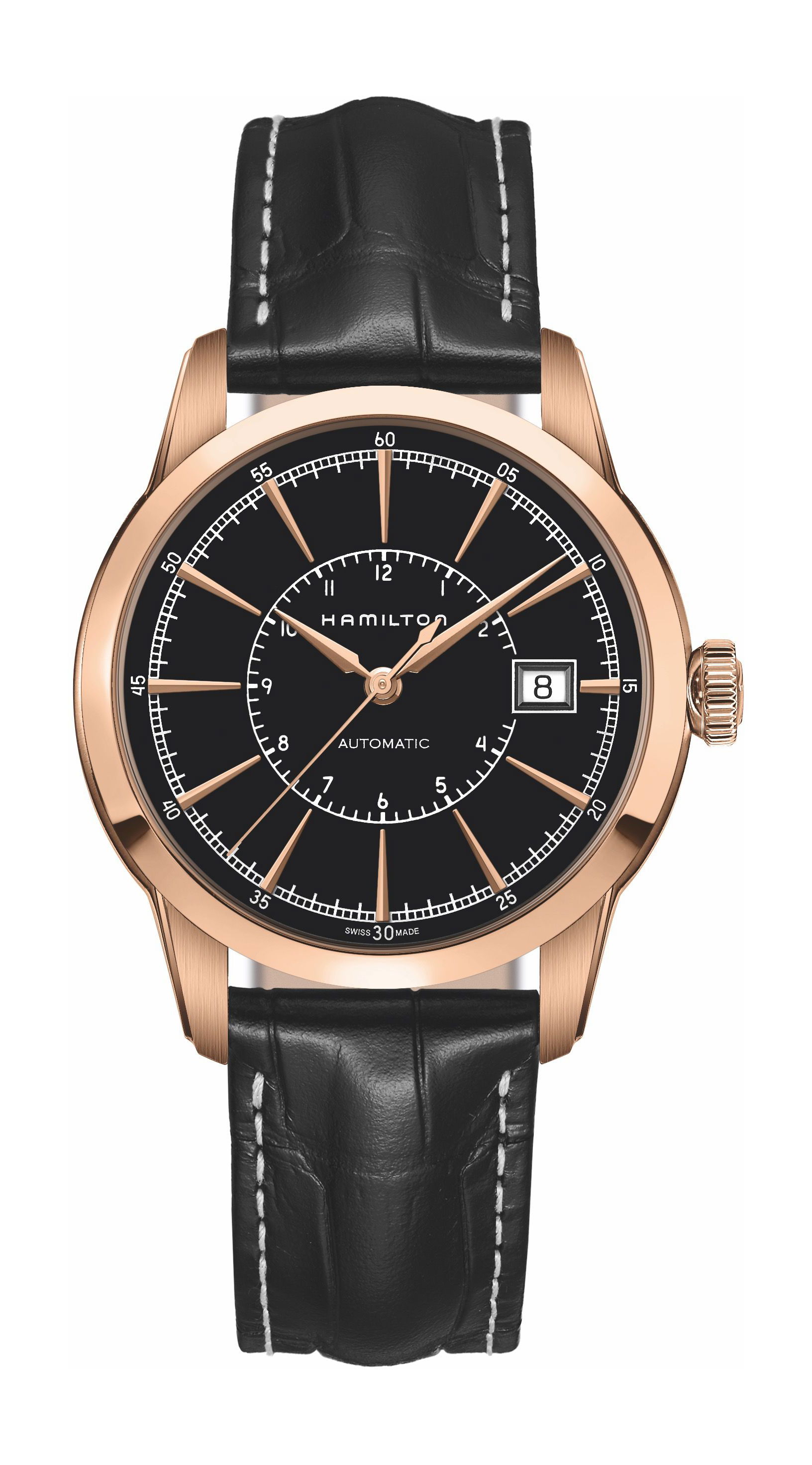 Hamilton American Classic Railroad luxury timepiece - detailed view