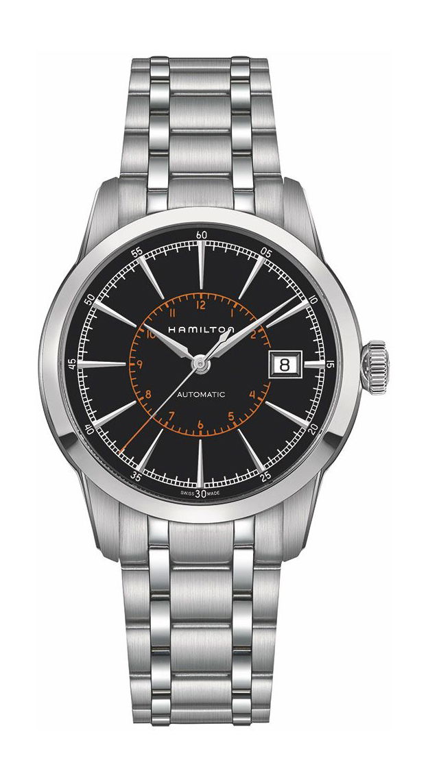 Hamilton American Classic Railroad luxury timepiece - detailed view