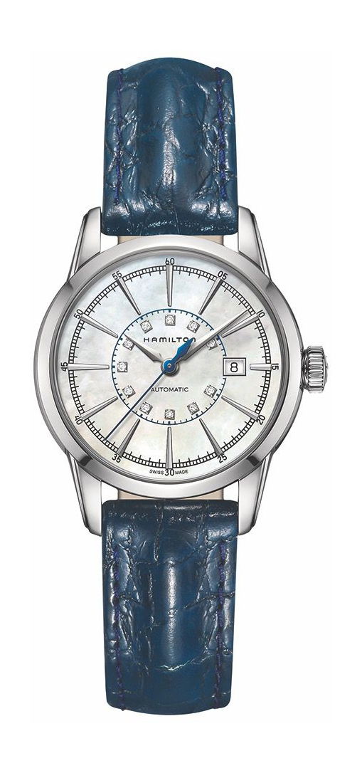 Hamilton American Classic Railroad Lady Auto luxury timepiece - detailed view