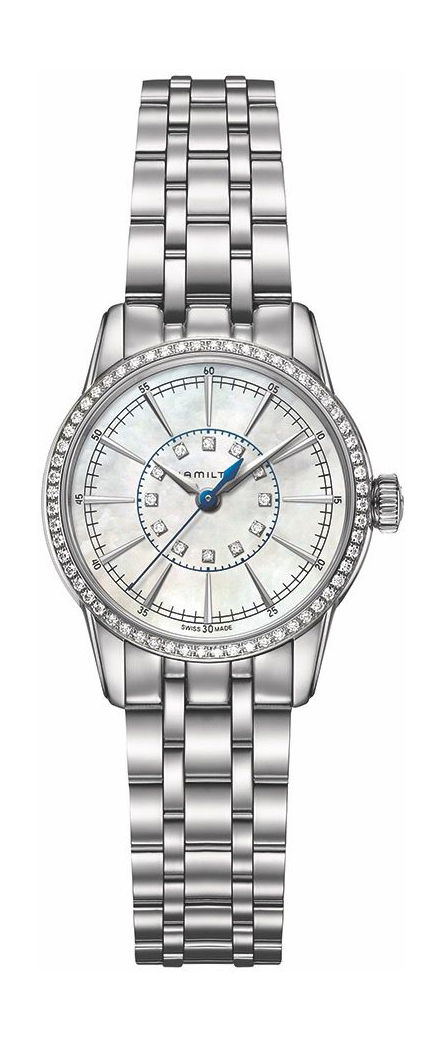 Hamilton American Classic Railroad Lady Quartz luxury timepiece - detailed view