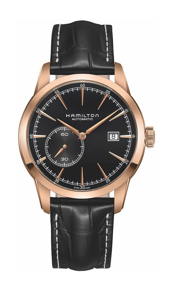 Hamilton American Classic RailRoad Small Second Auto luxury timepiece - detailed view
