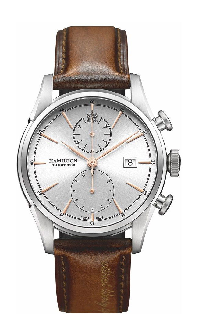Hamilton American Classic Spirit Liberty Auto Chrono luxury timepiece - detailed view