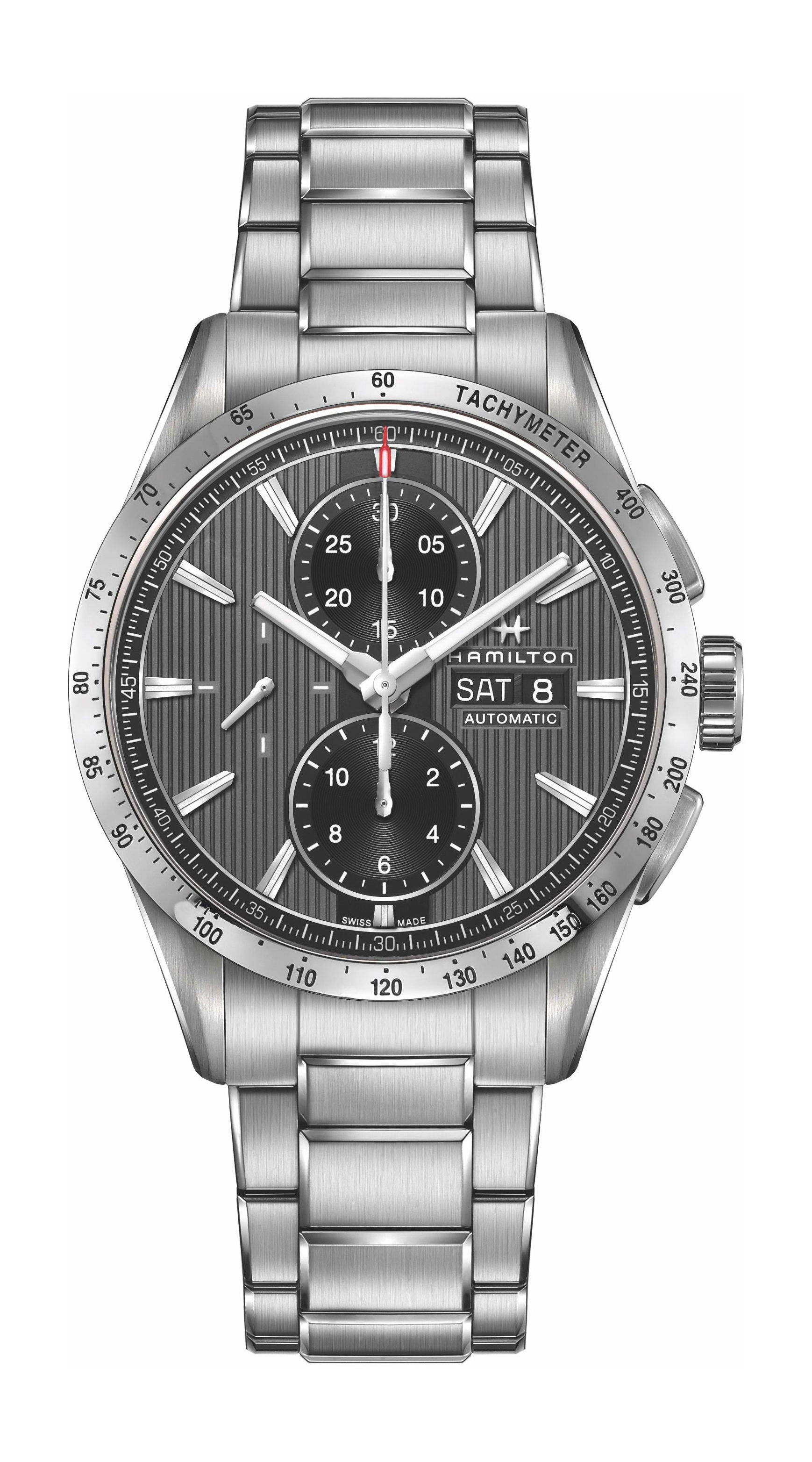 Hamilton Broadway Auto Chrono luxury timepiece - detailed view