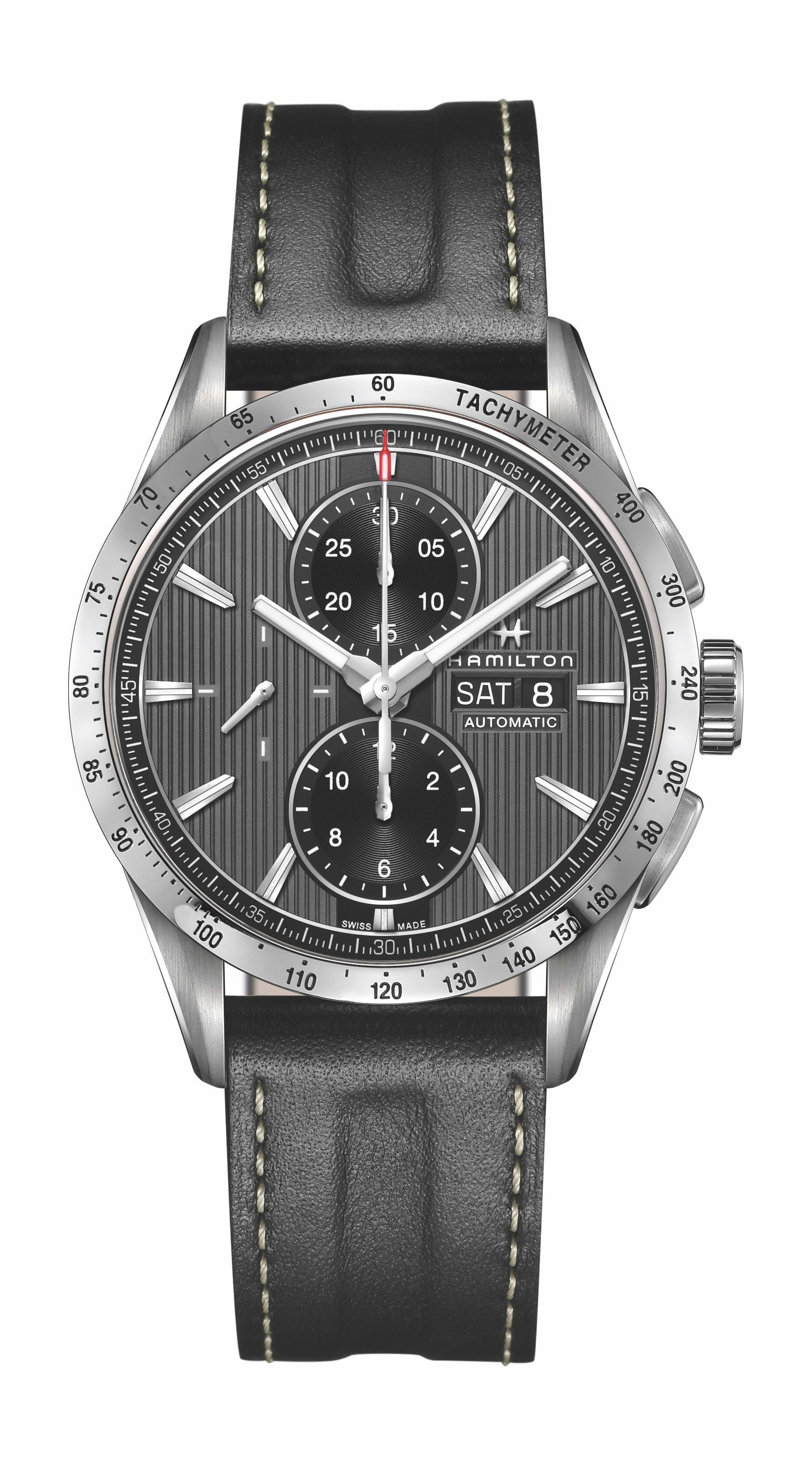 Hamilton Broadway Auto Chrono luxury timepiece - detailed view