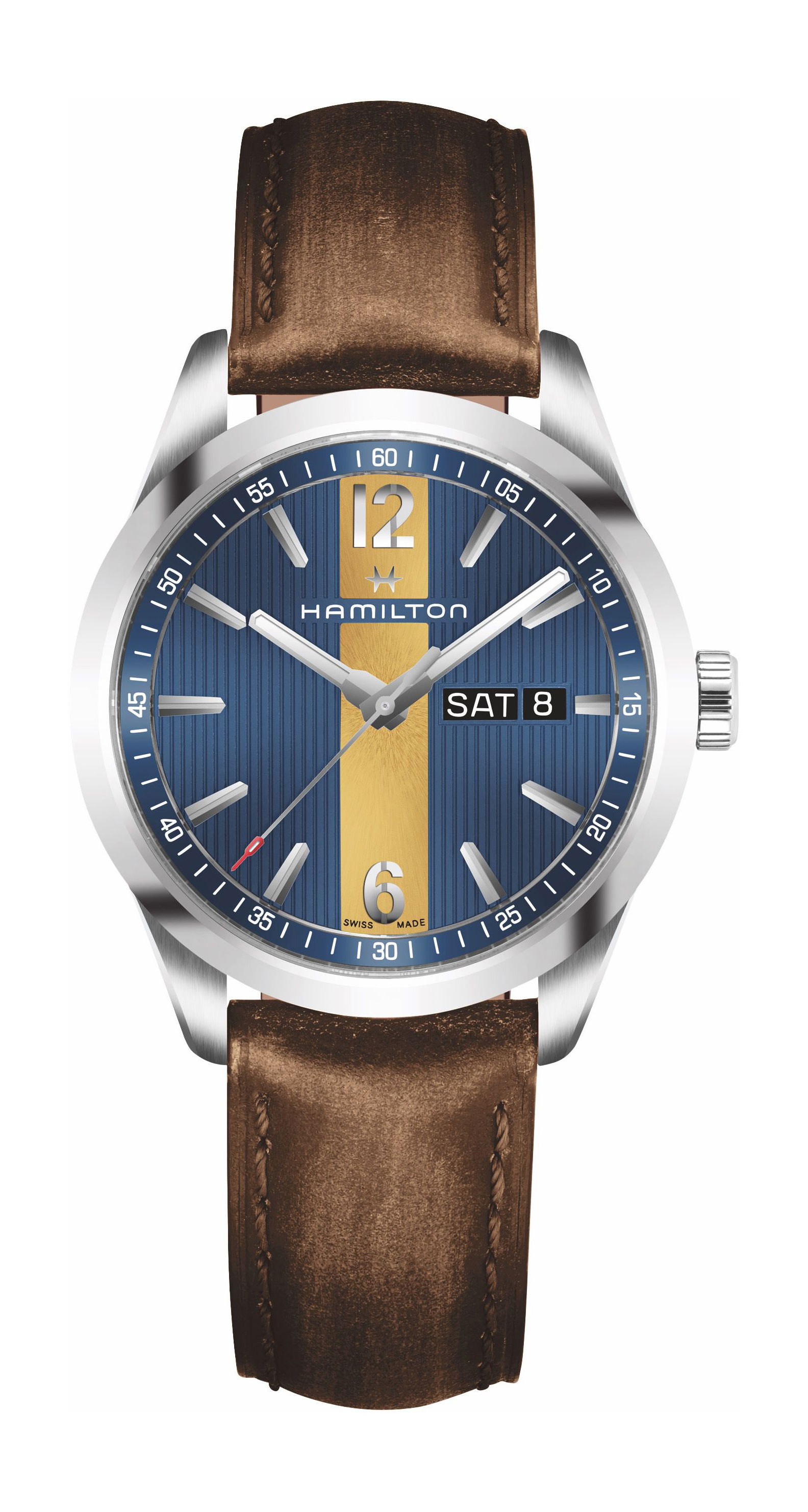 Hamilton Broadway Day Date Quartz luxury timepiece - detailed view
