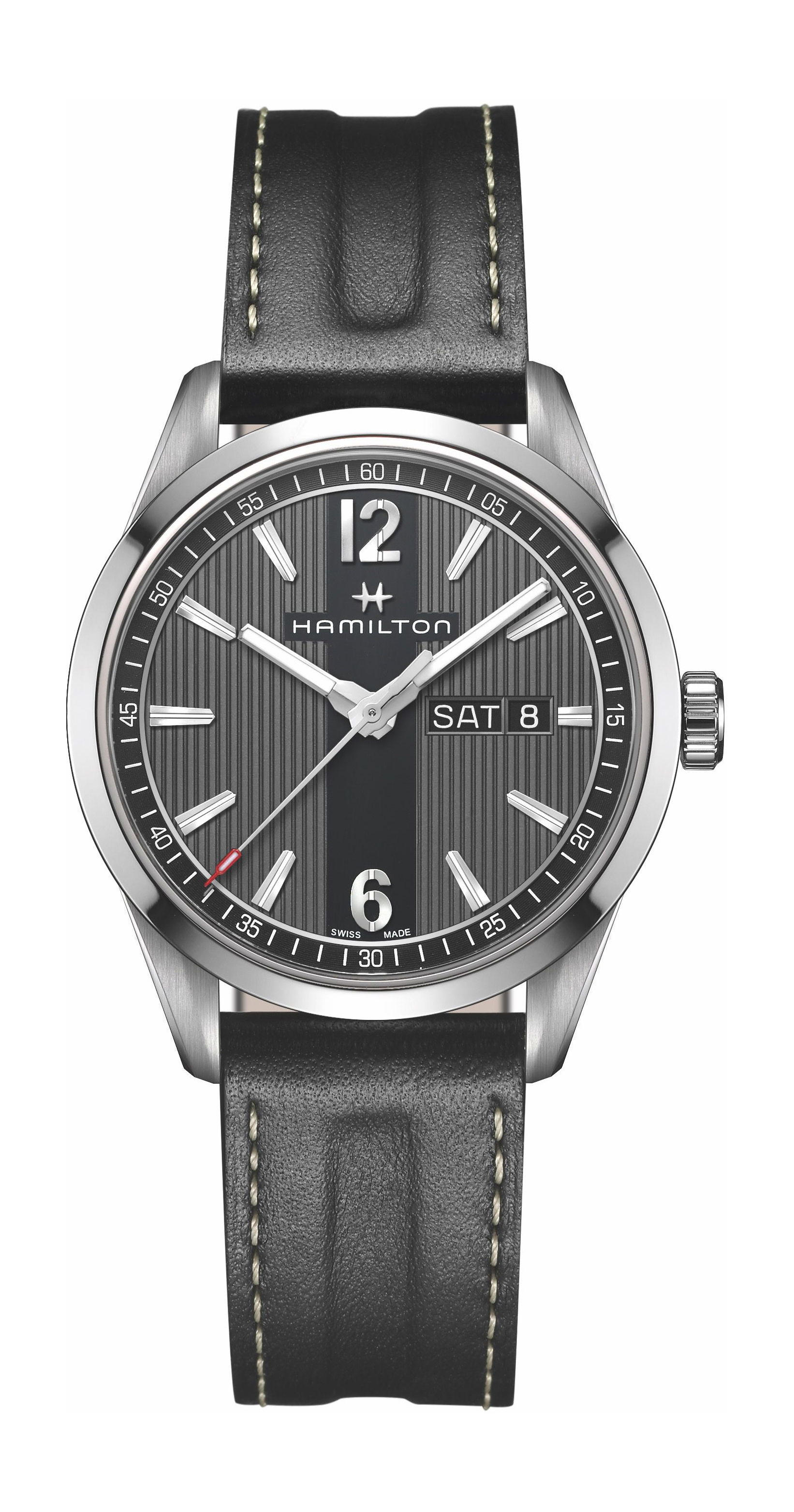 Hamilton Broadway Day Date Quartz luxury timepiece - detailed view