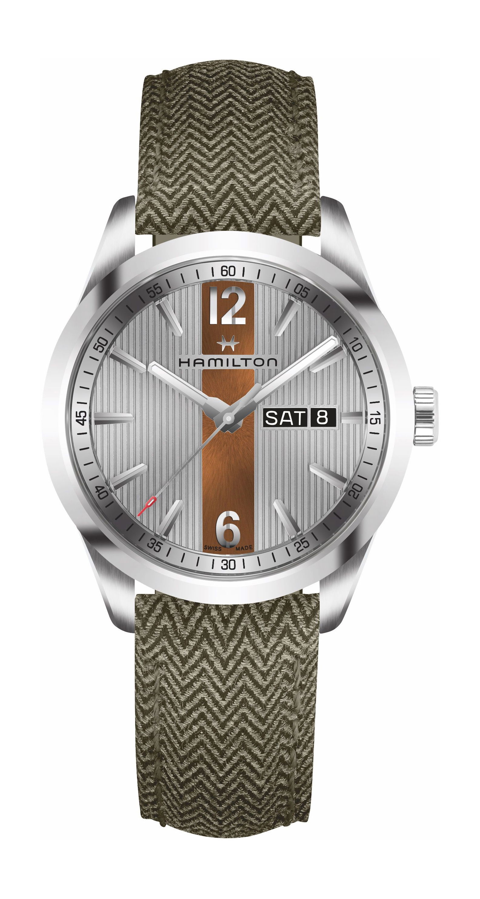 Hamilton Broadway Day Date Quartz luxury timepiece - detailed view